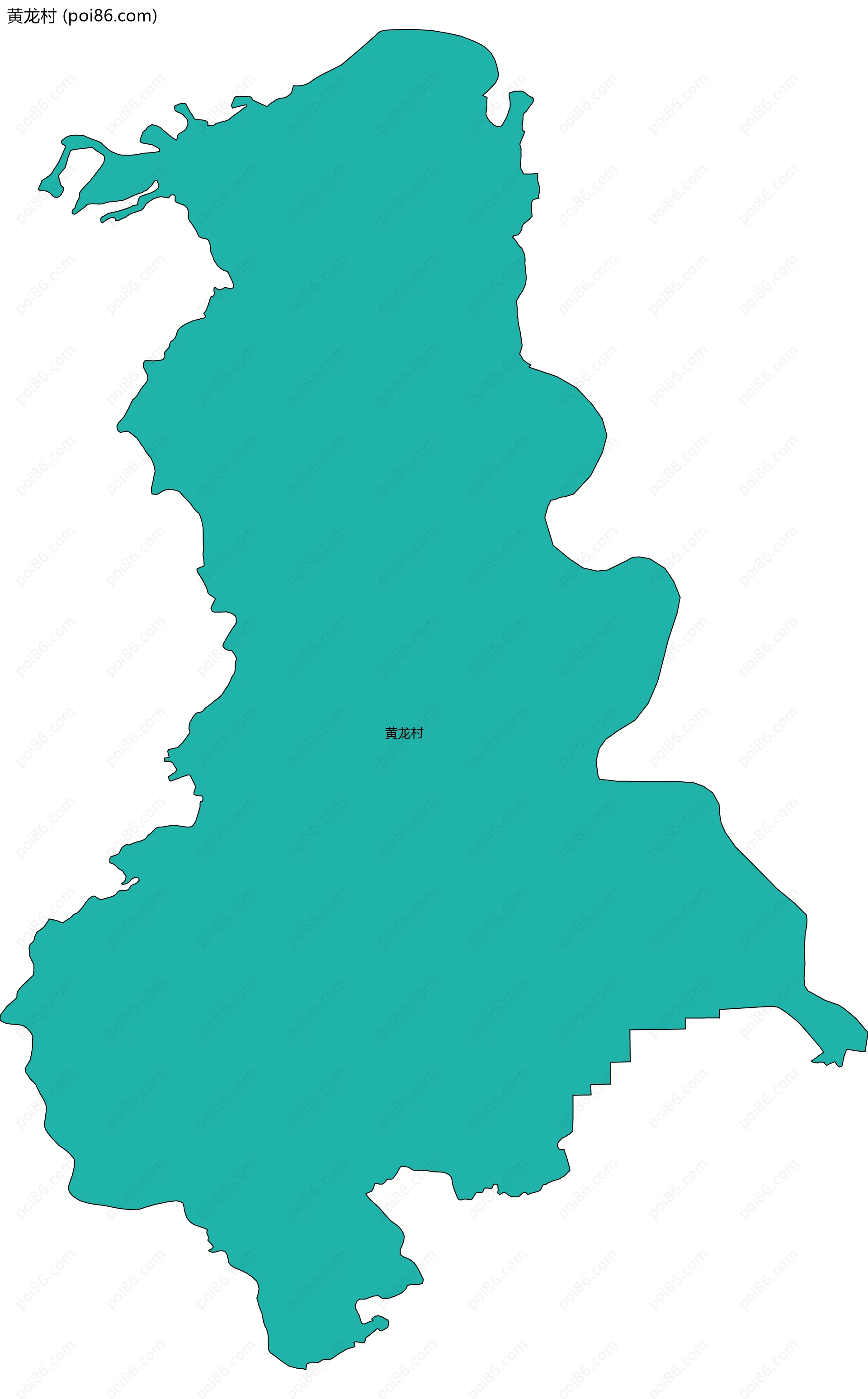 黄龙村边界地图