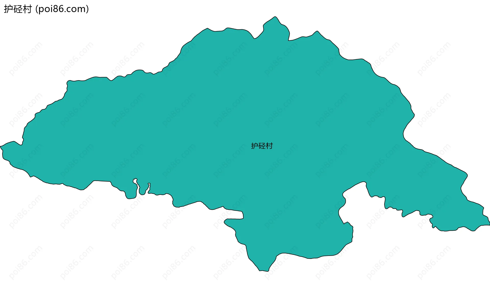 护硁村边界地图
