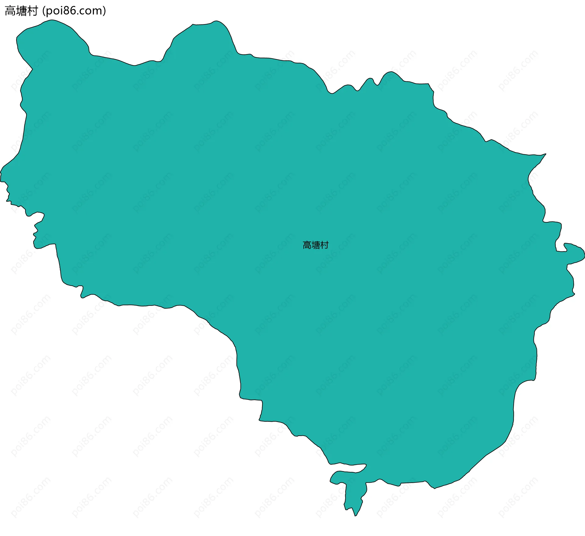 高塘村边界地图