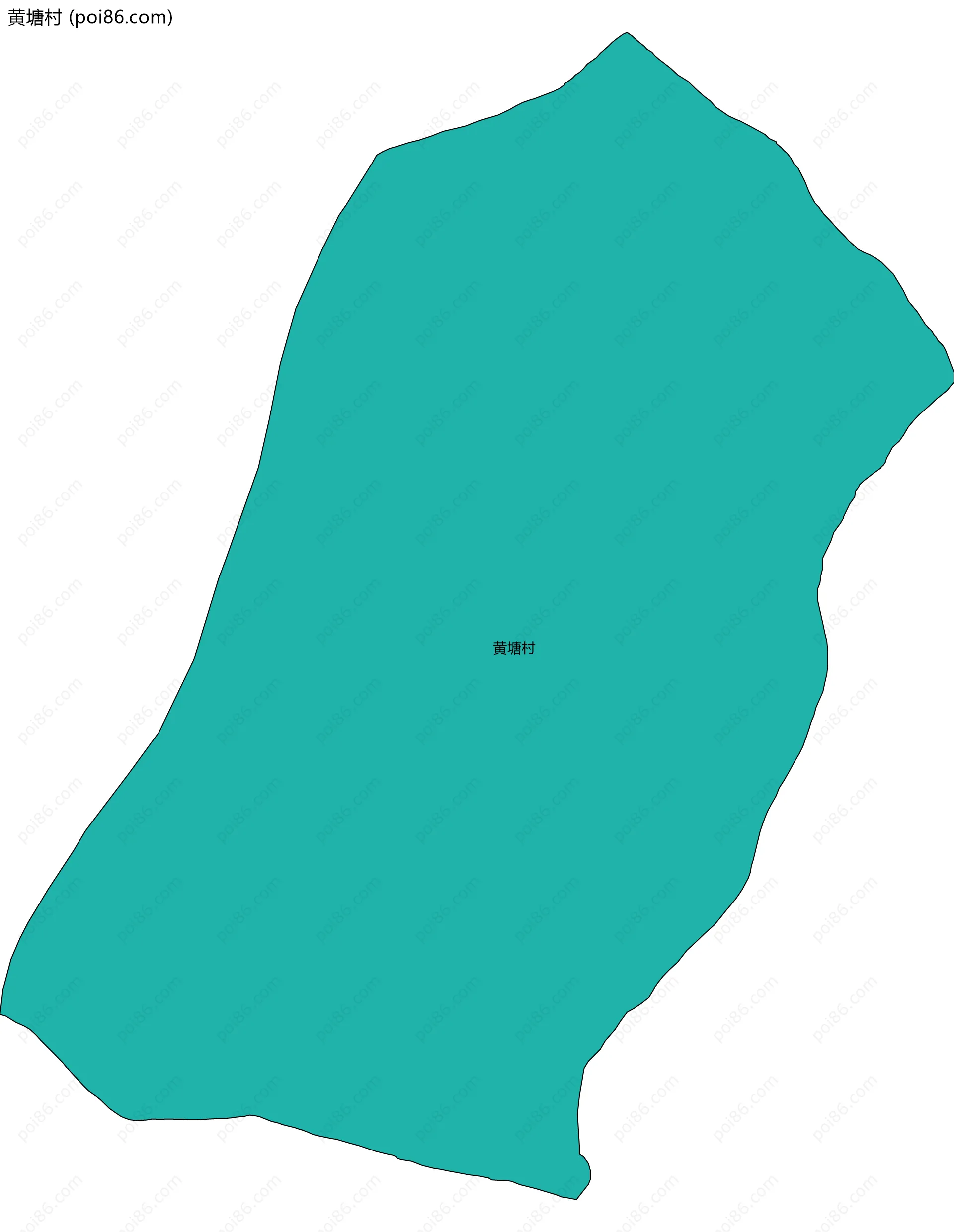 黄塘村边界地图