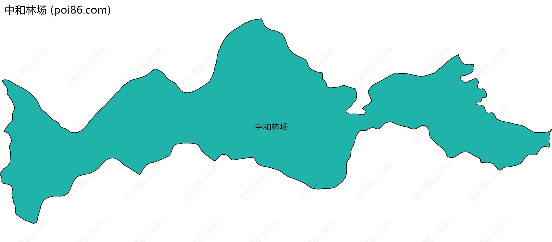中和林场边界地图