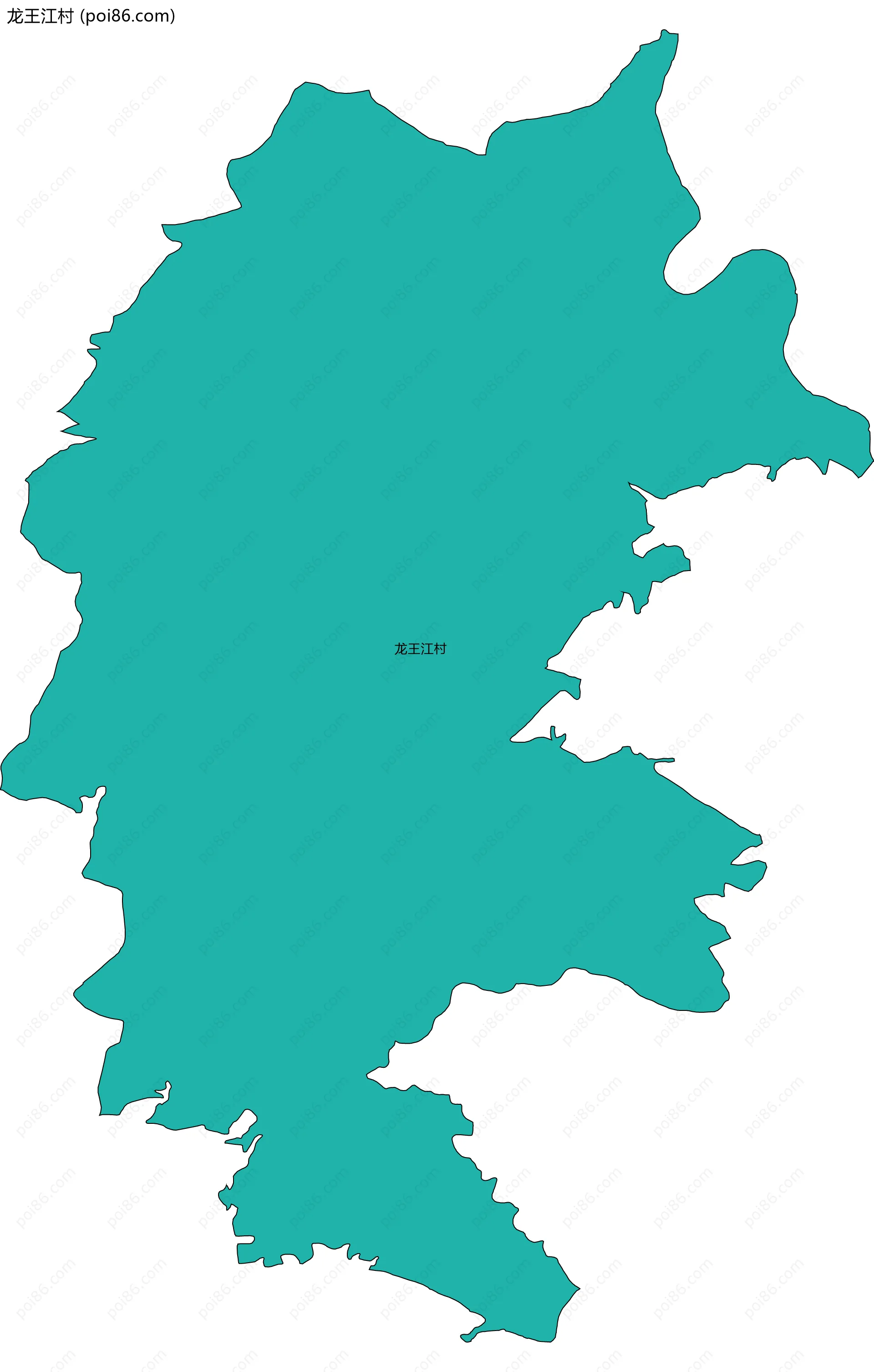 龙王江村边界地图