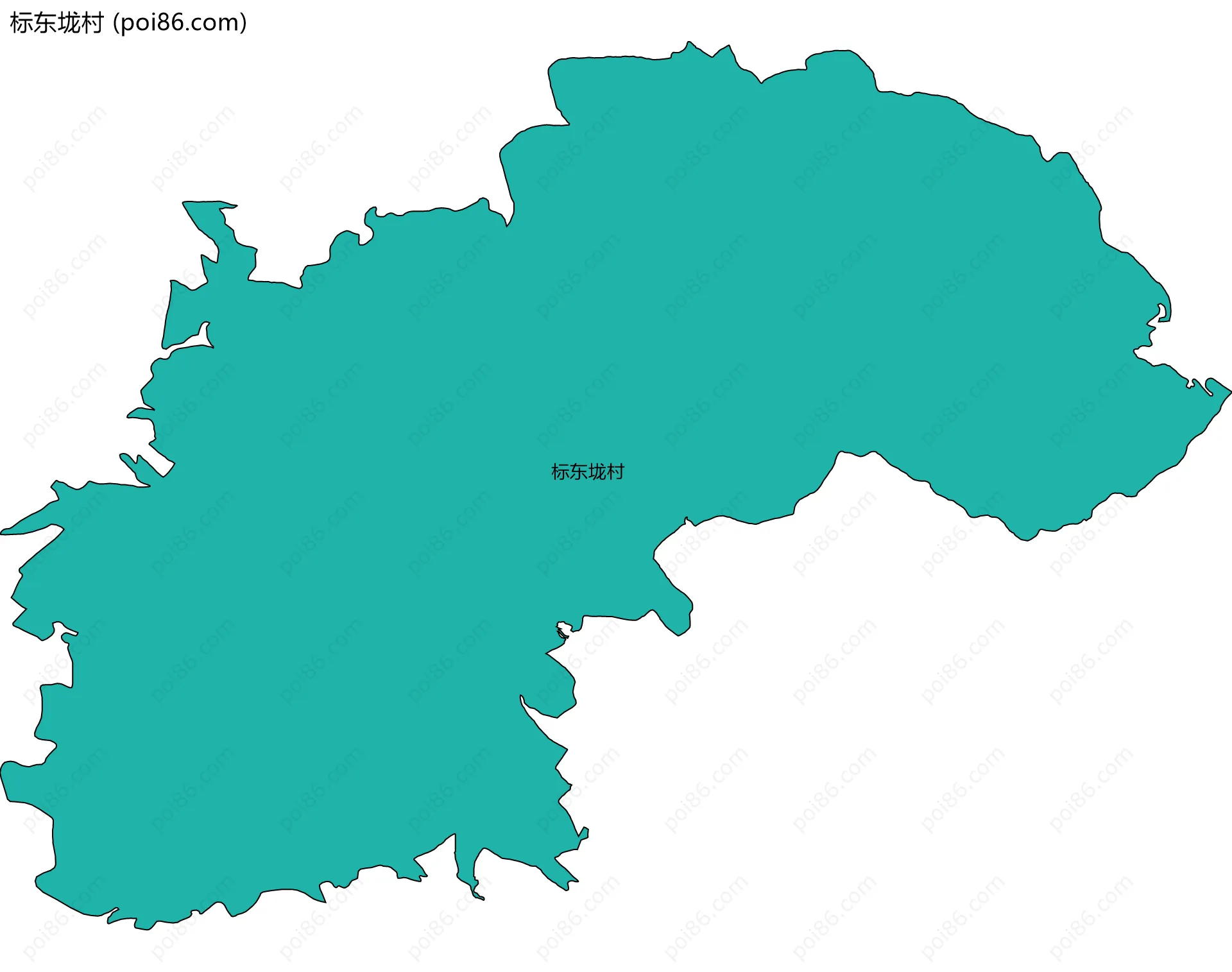 标东垅村边界地图