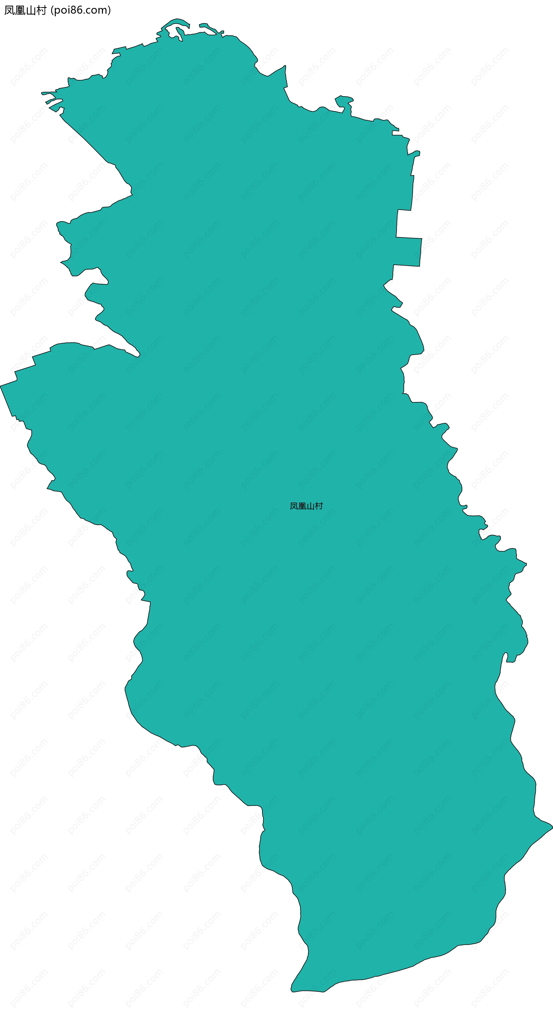 凤凰山村边界地图