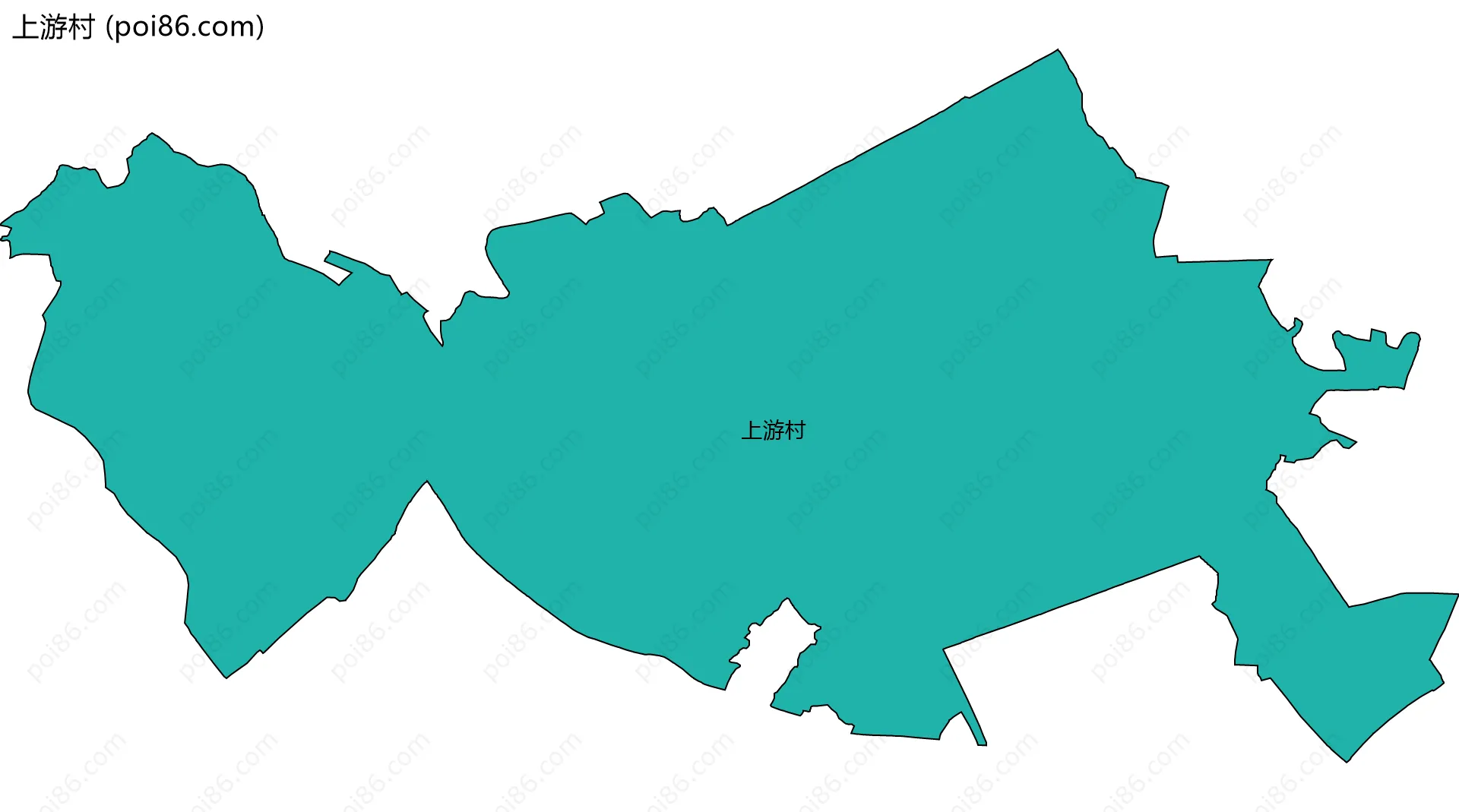 上游村边界地图