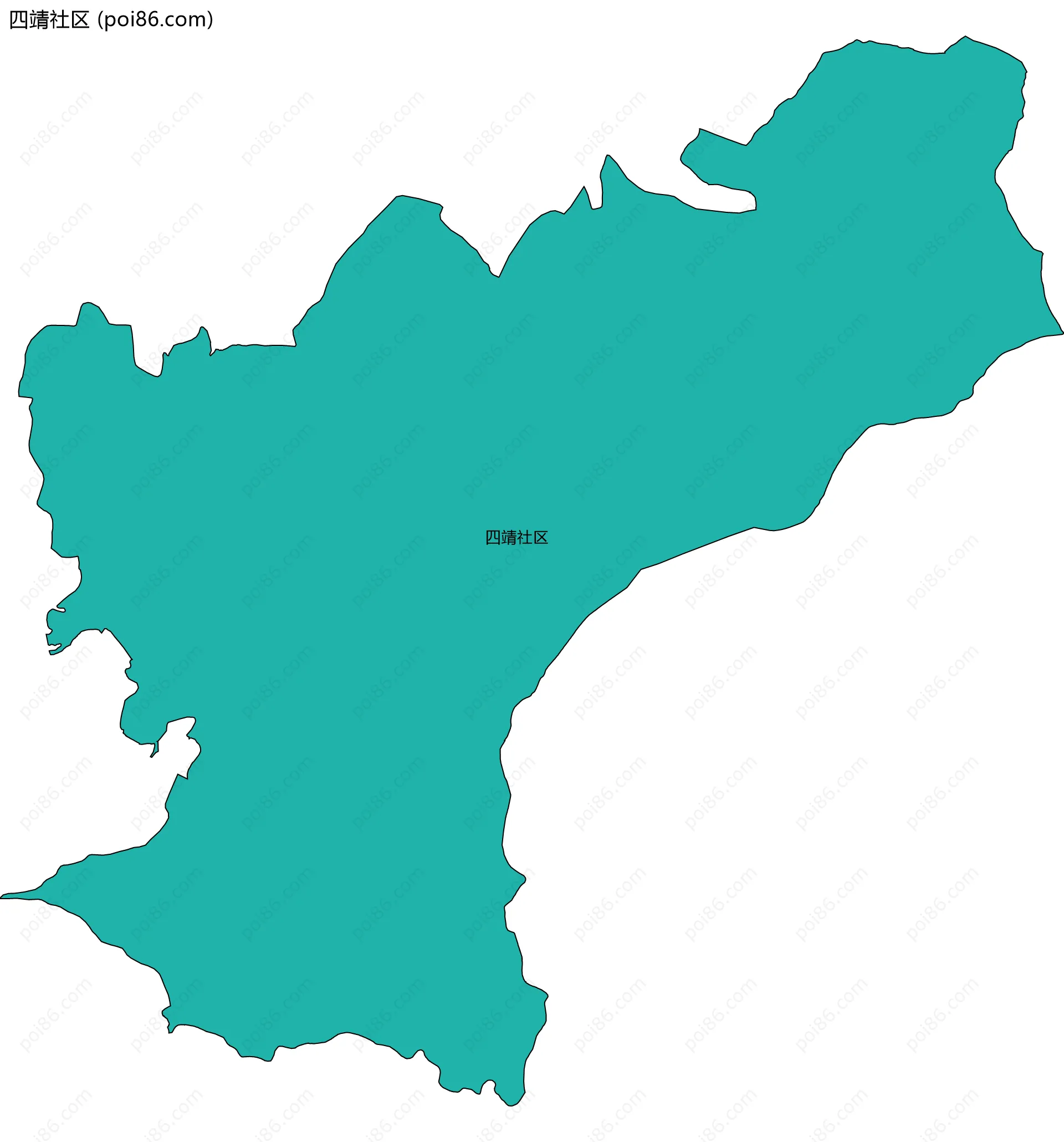 四靖社区边界地图