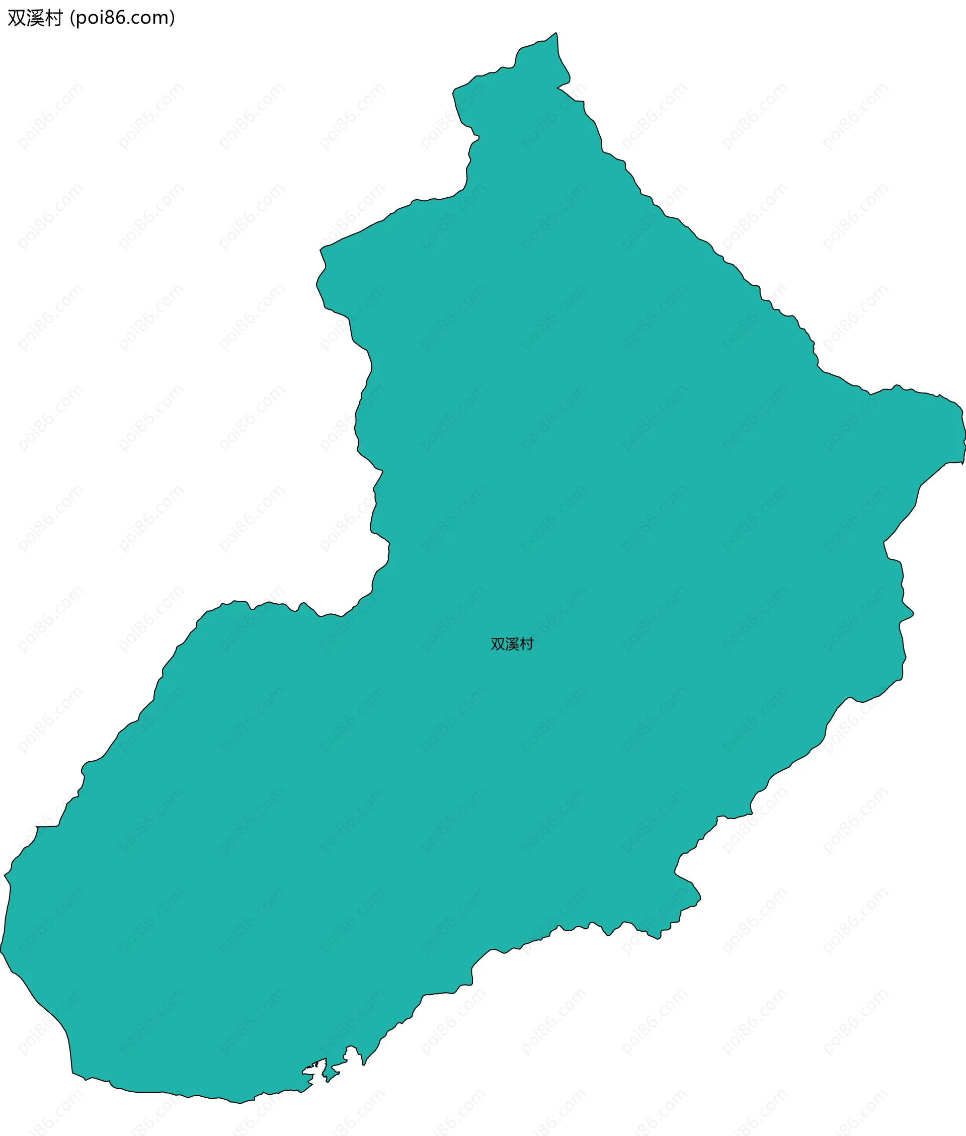 双溪村边界地图