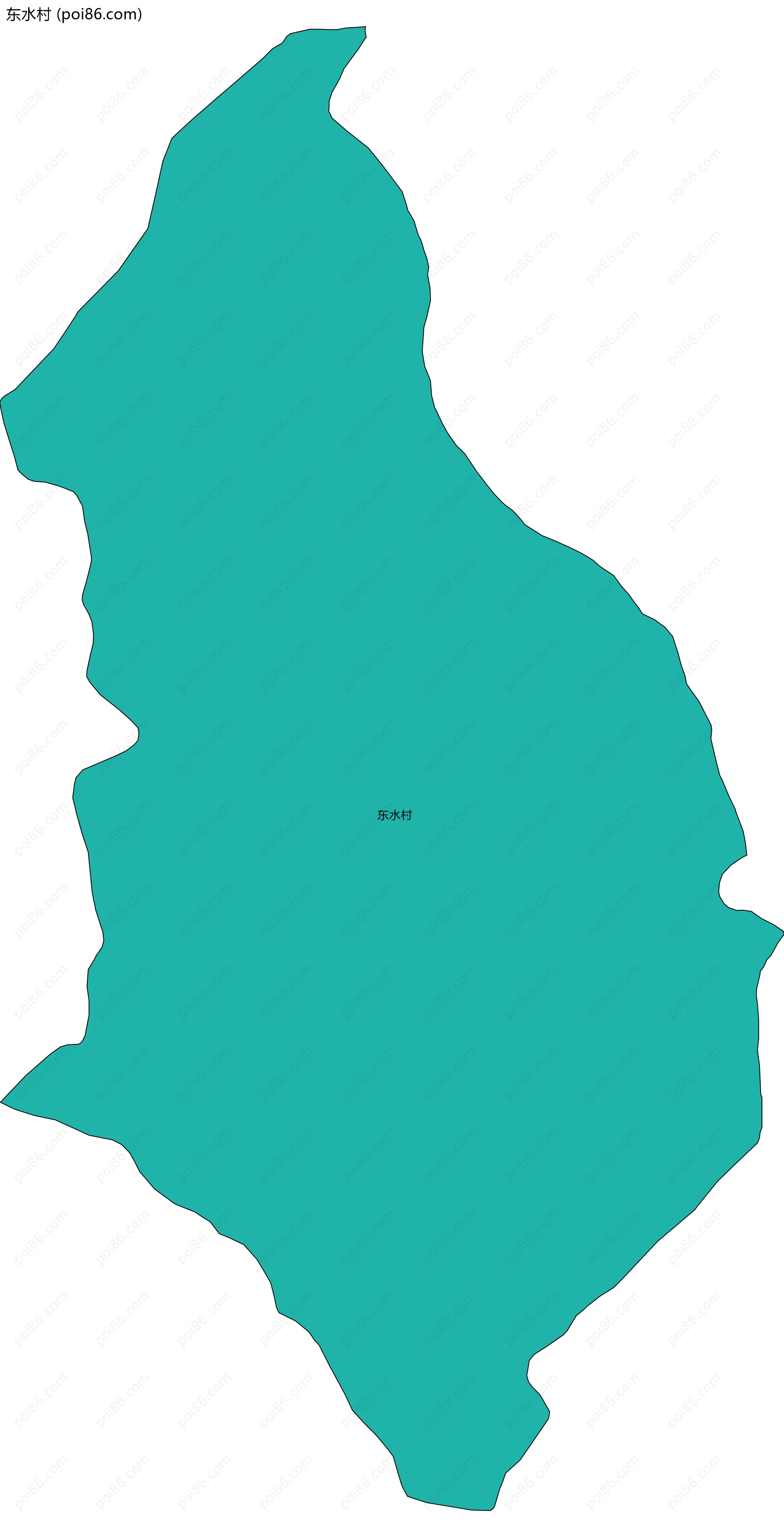 东水村边界地图