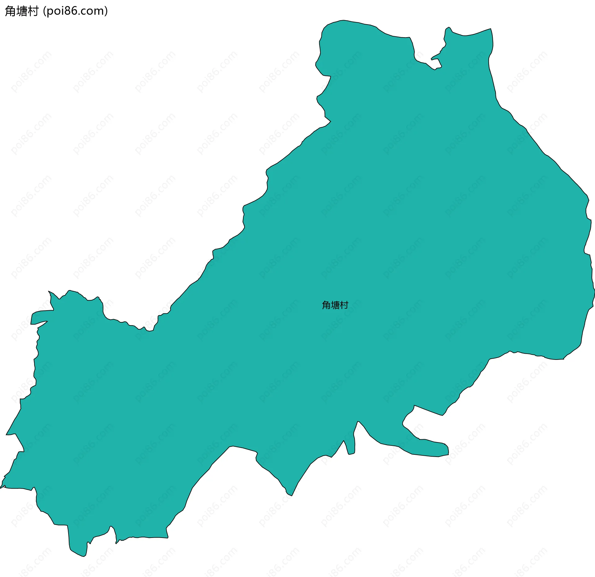 角塘村边界地图