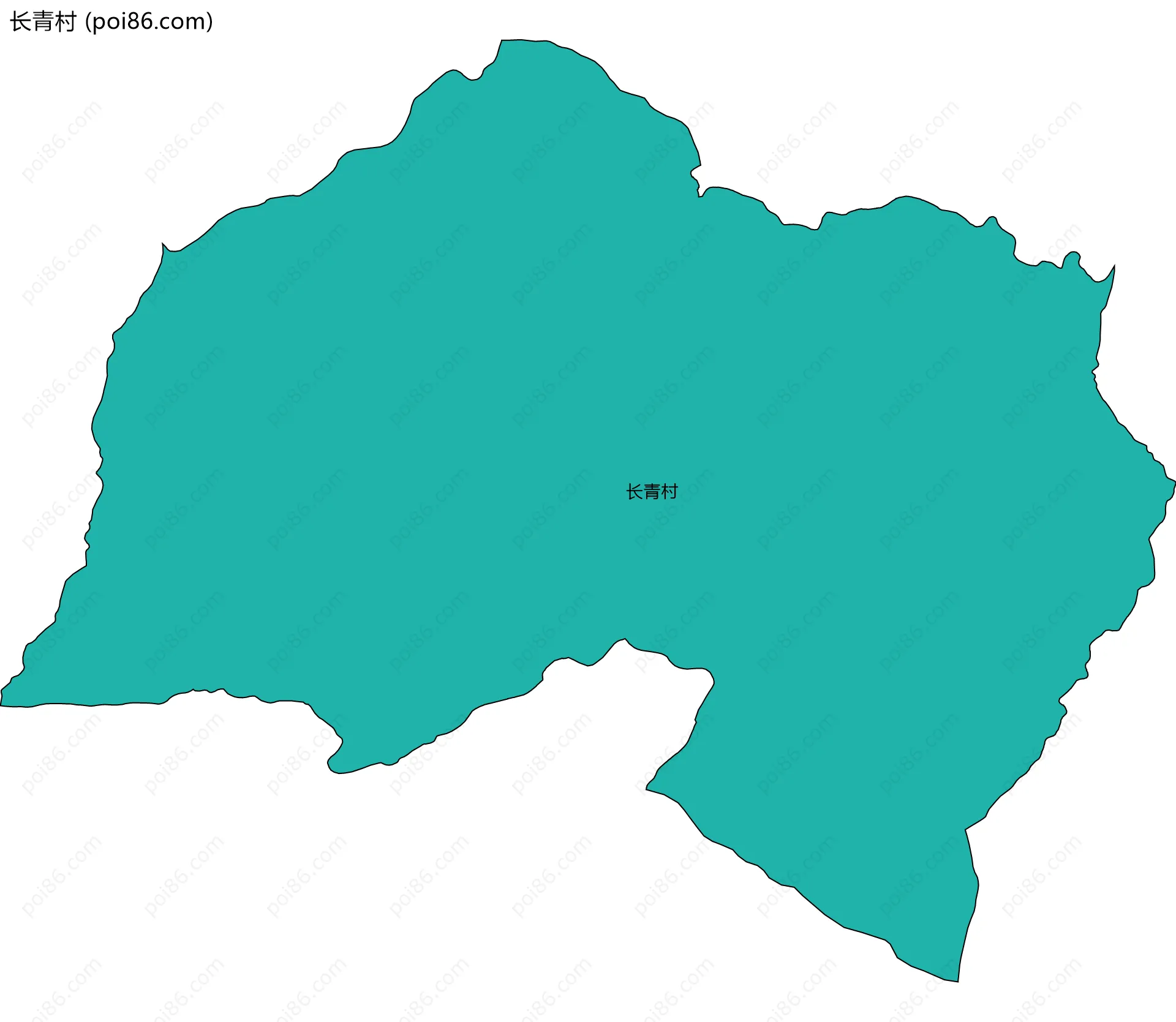 长青村边界地图