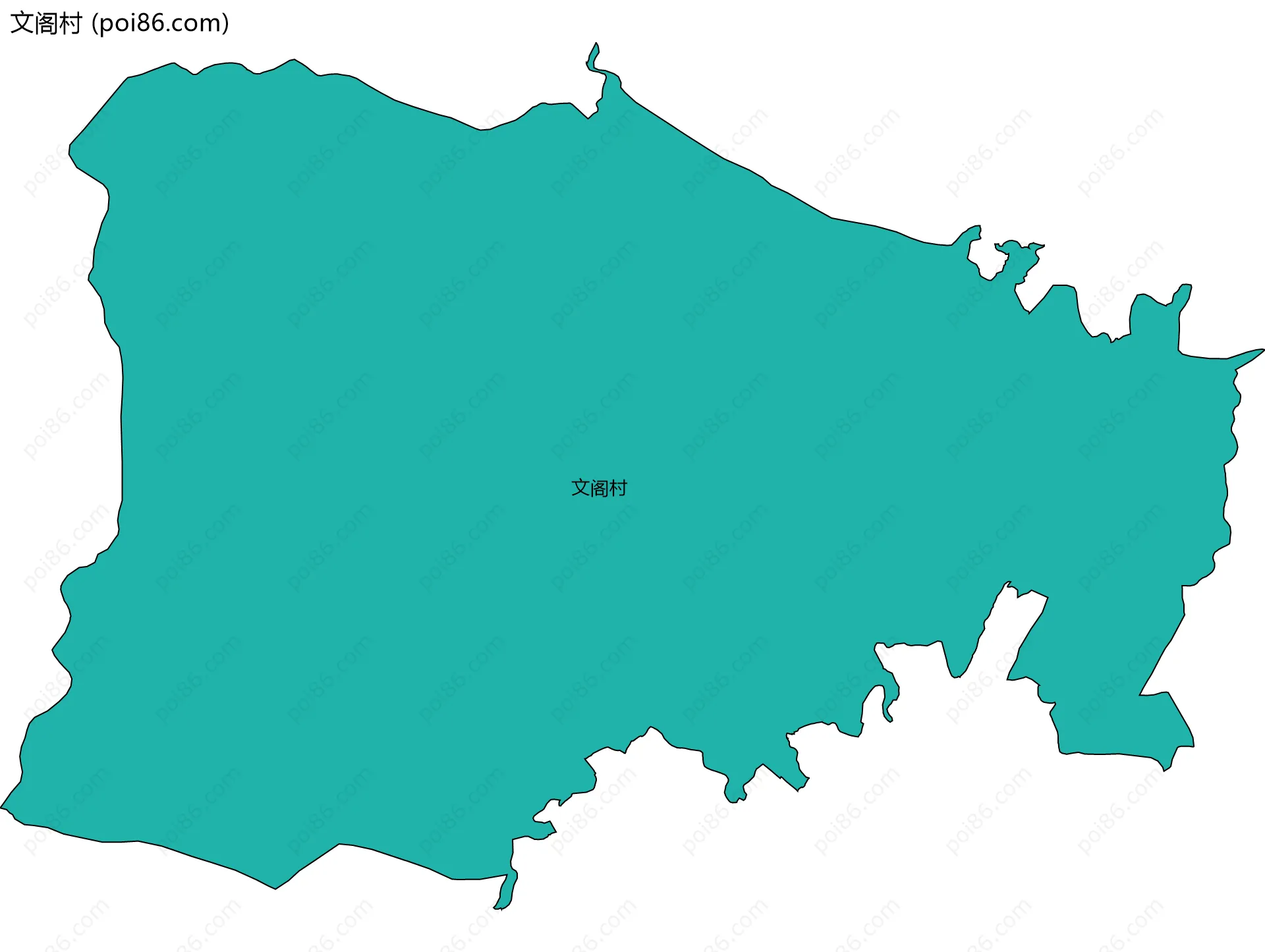 文阁村边界地图
