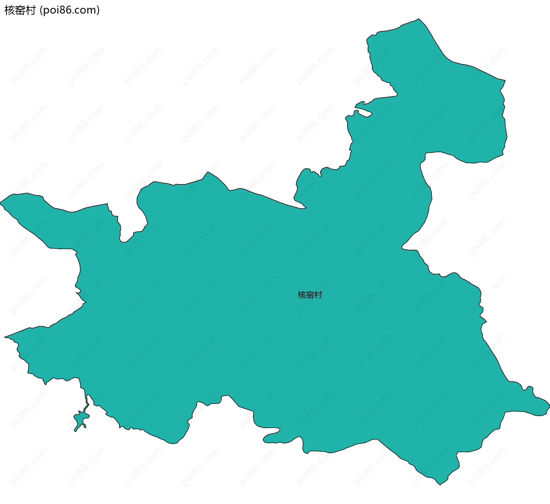 核窑村边界地图