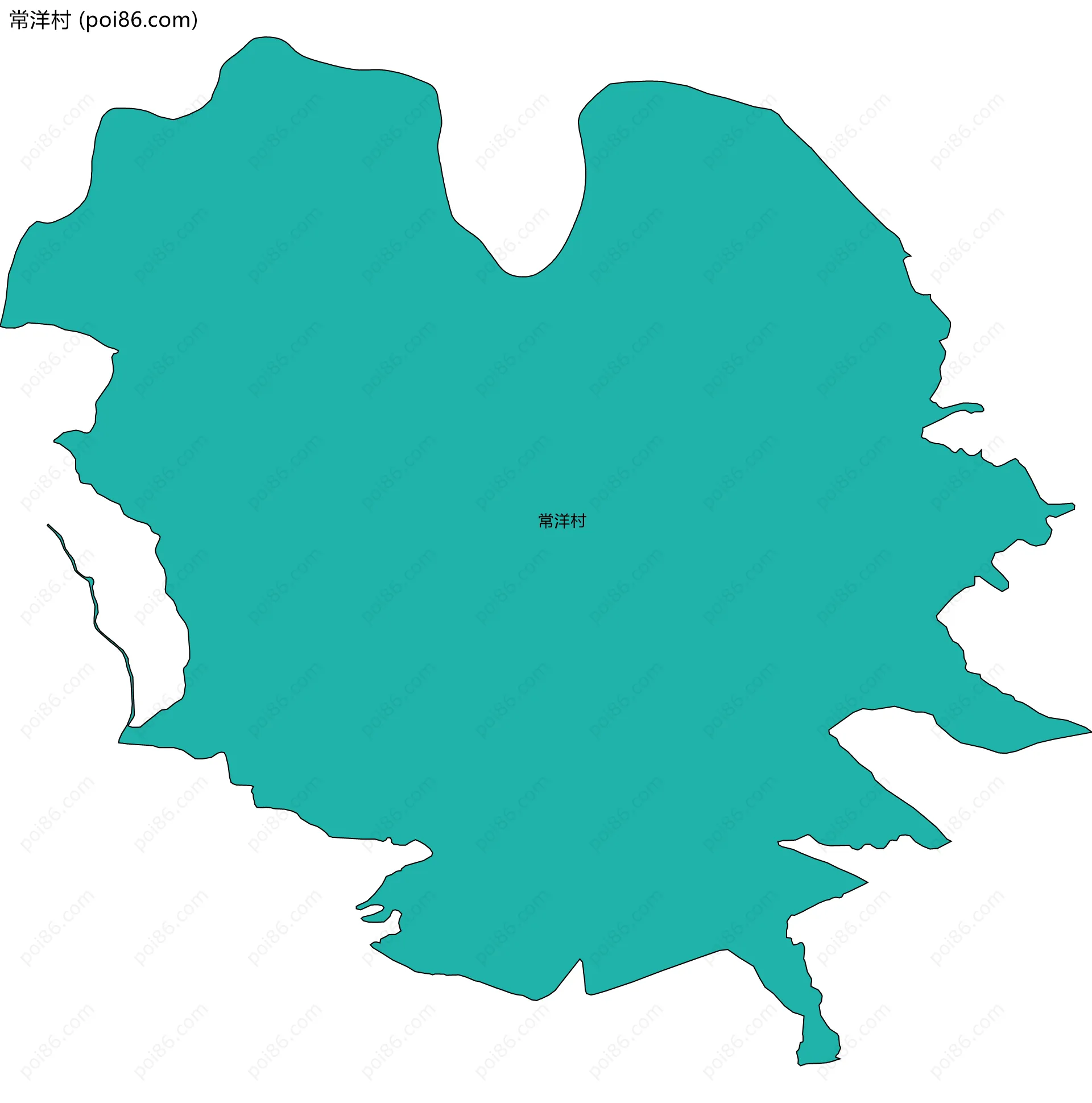 常洋村边界地图