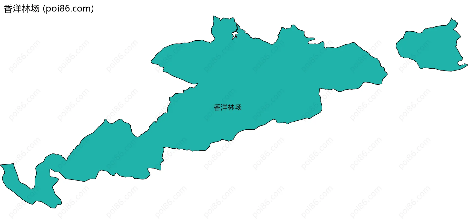 香洋林场边界地图