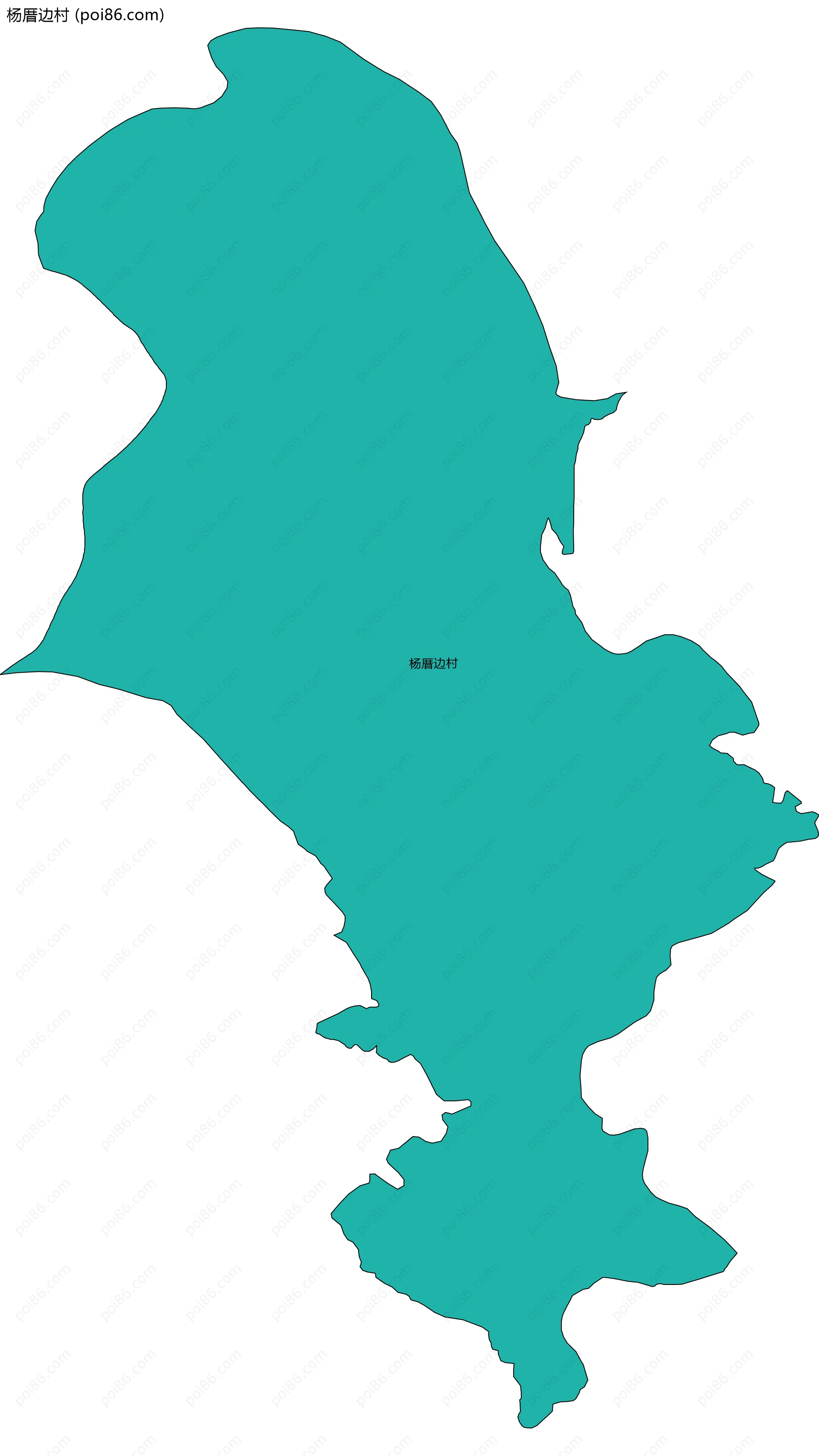 杨厝边村边界地图