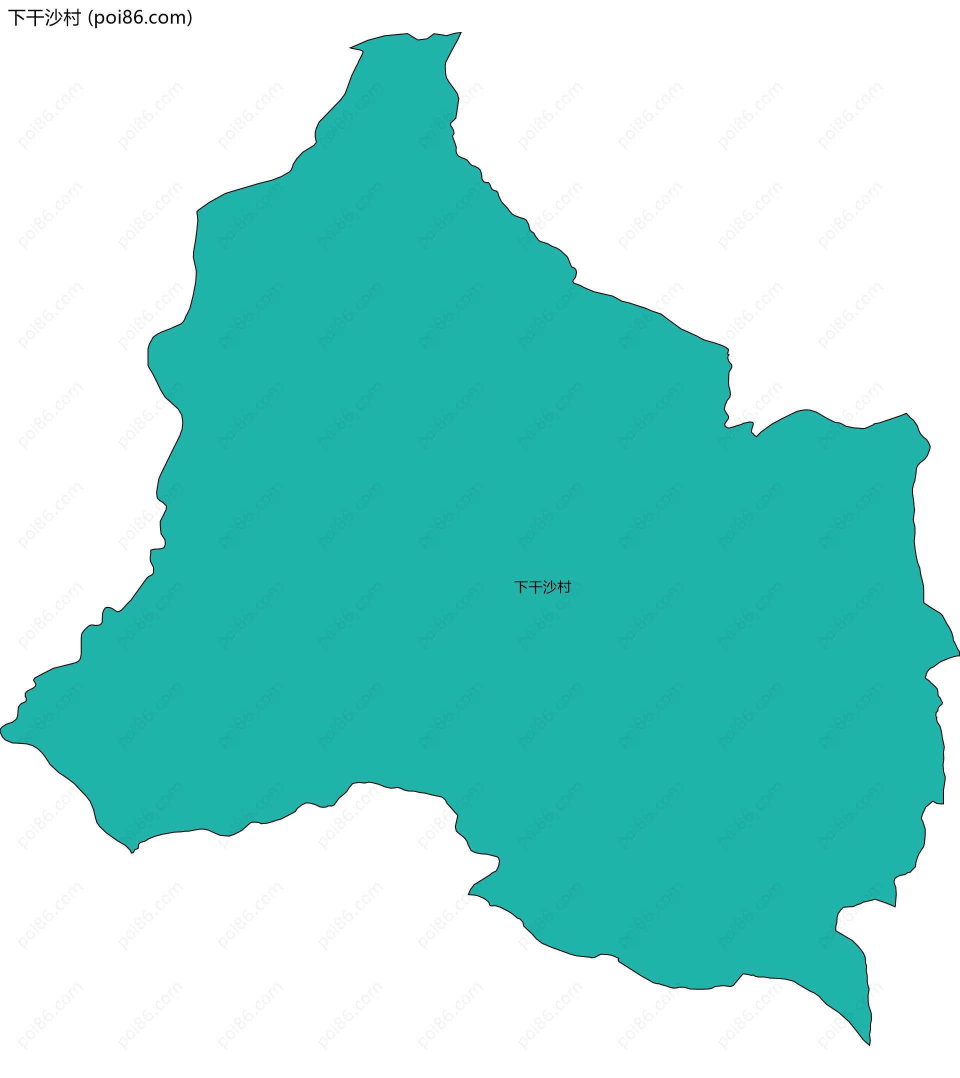 下干沙村边界地图