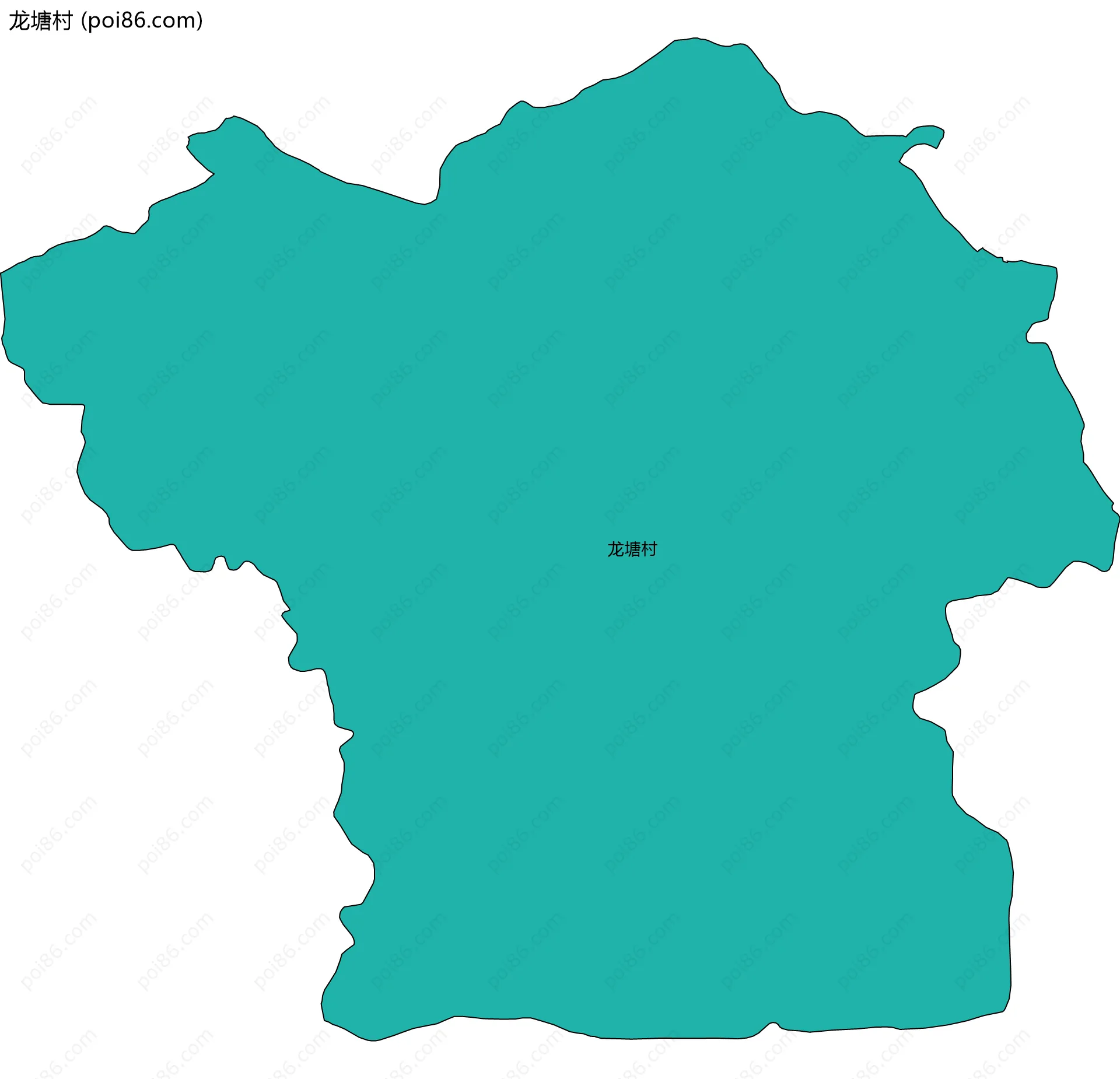 龙塘村边界地图