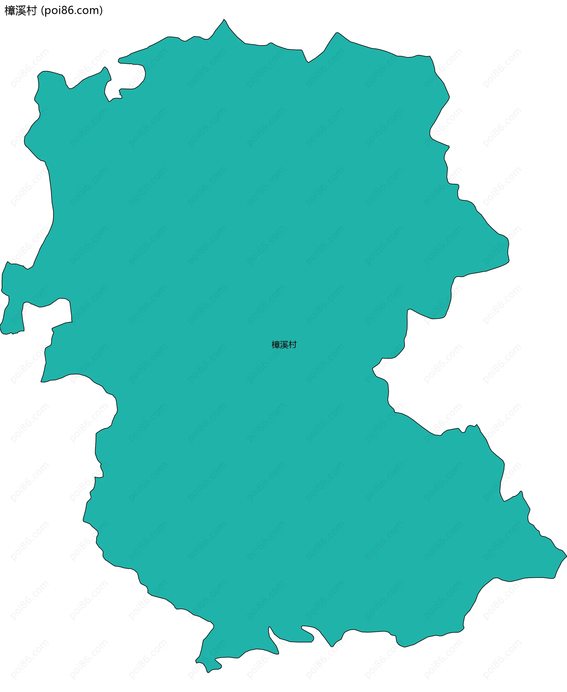 樟溪村边界地图