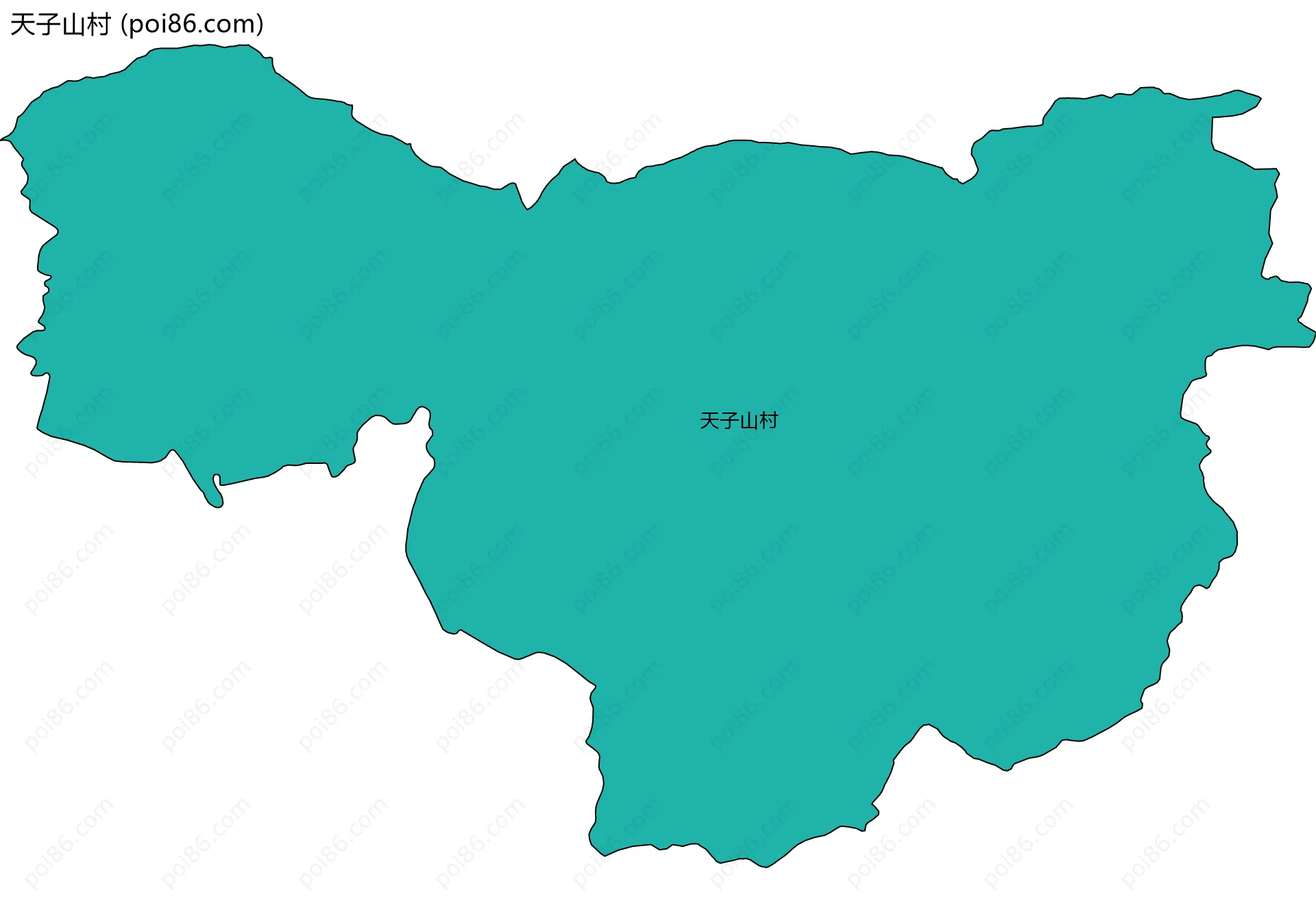 天子山村边界地图