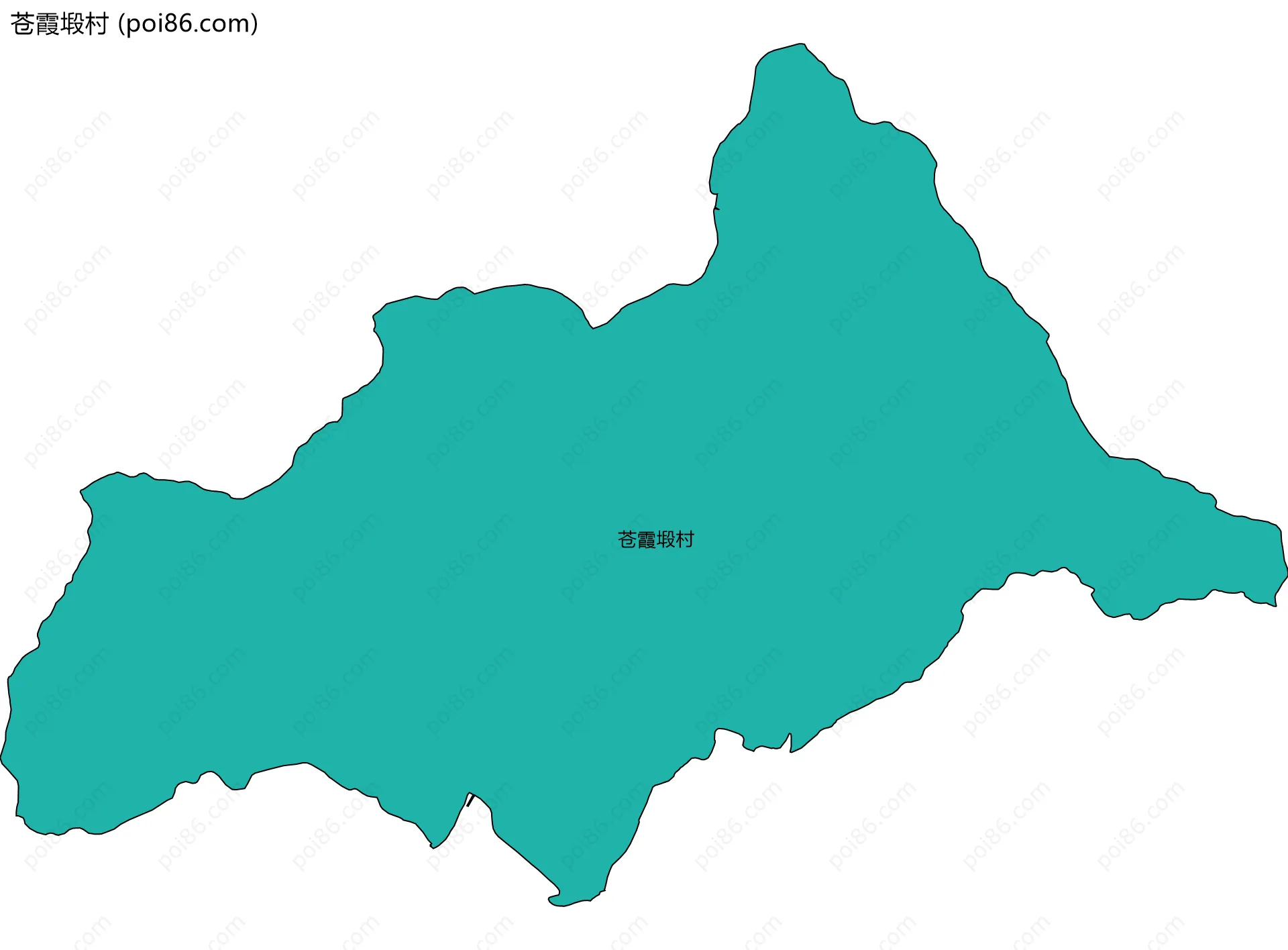 苍霞塅村边界地图