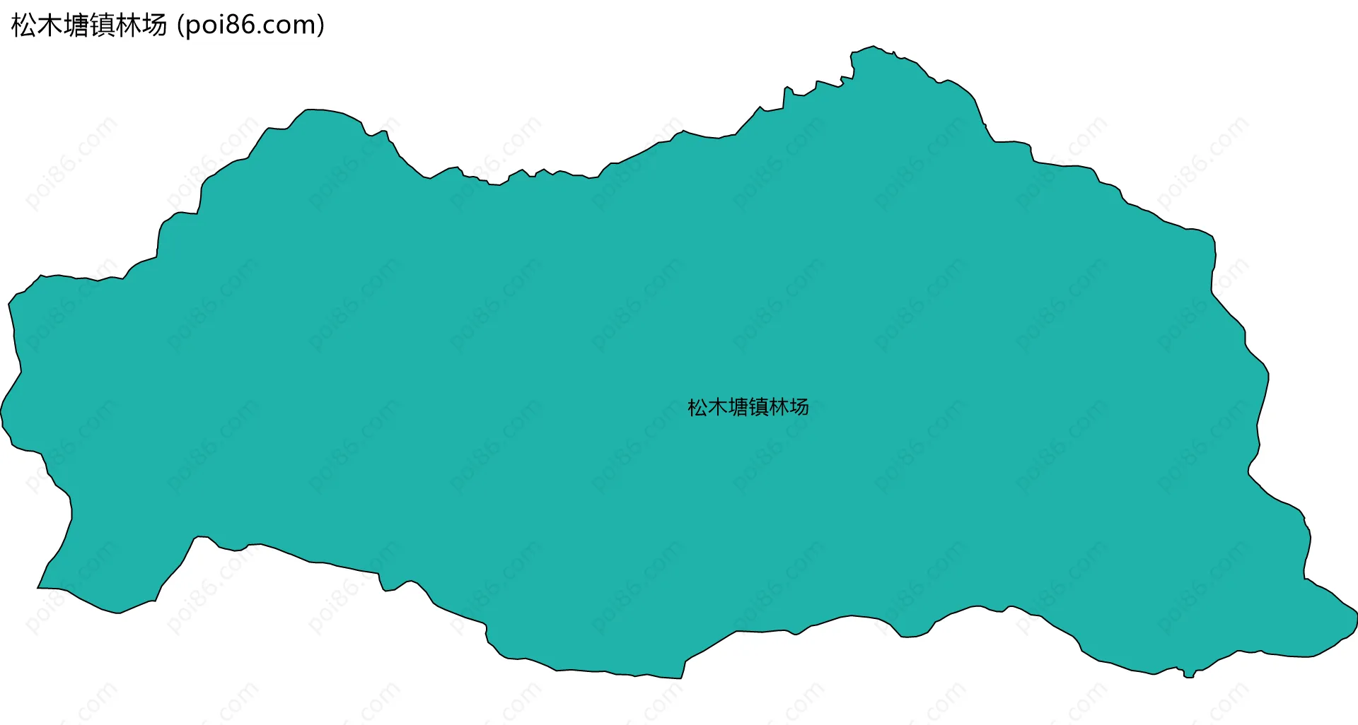 松木塘镇林场边界地图