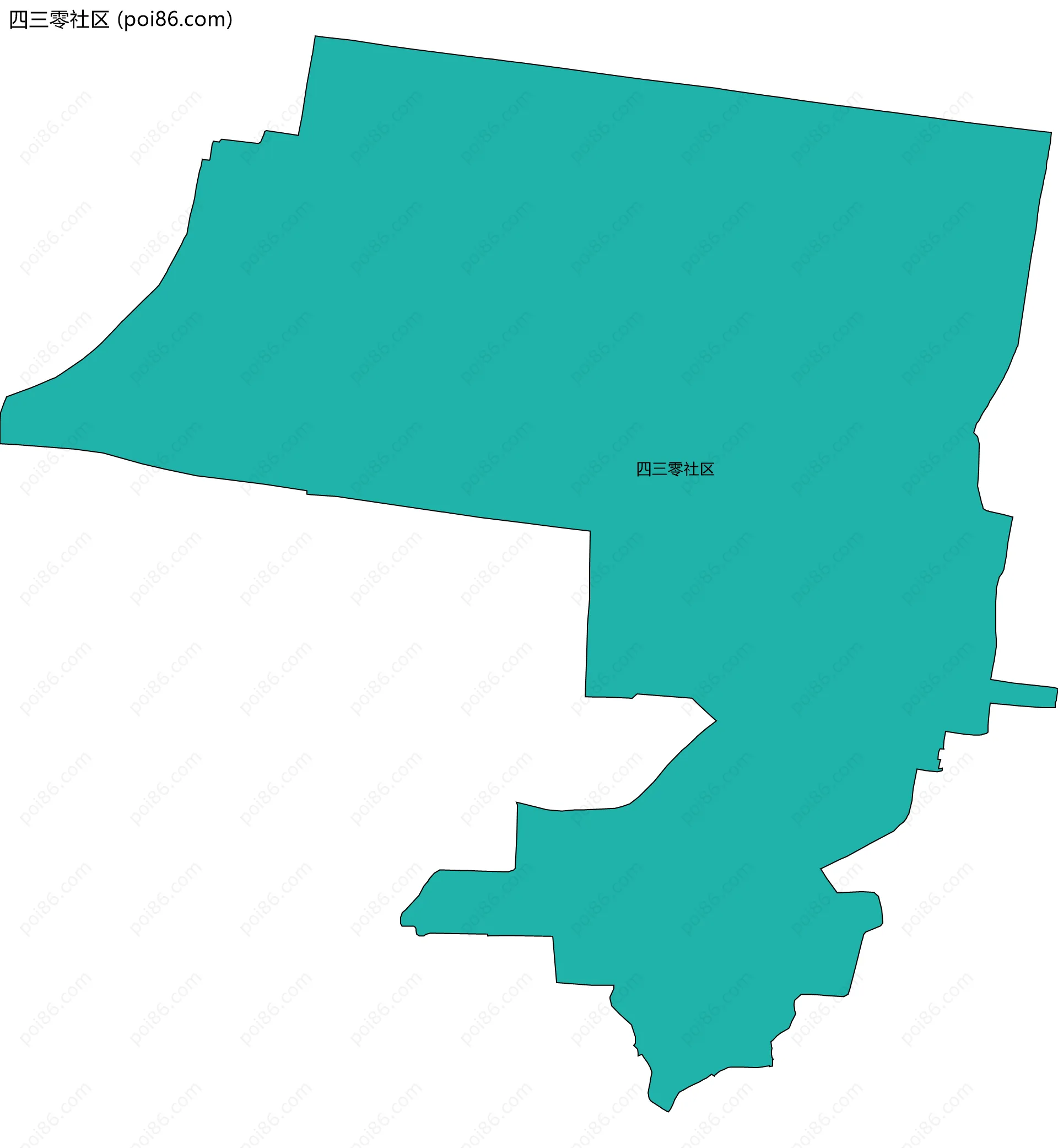 四三零社区边界地图