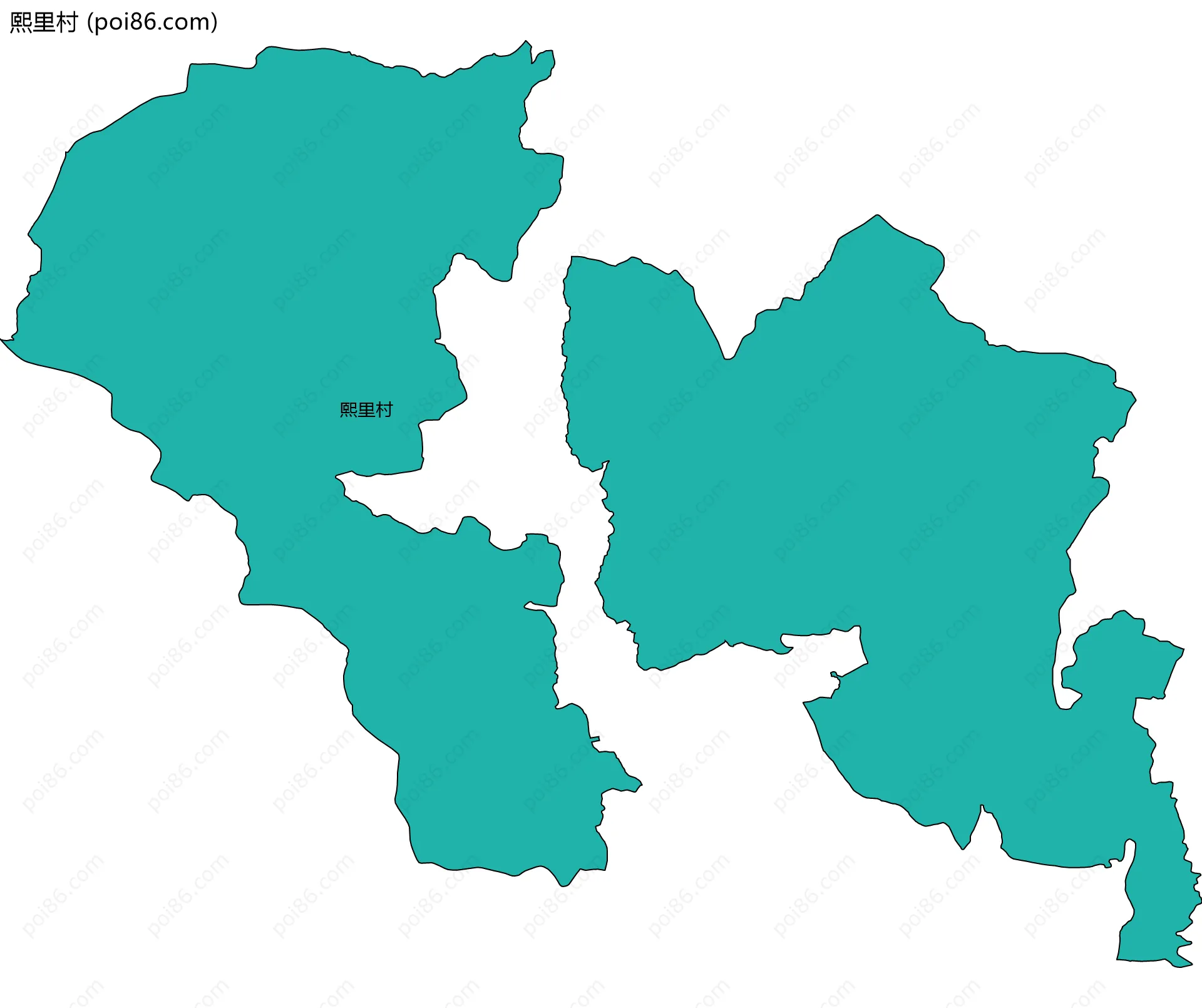 熙里村边界地图