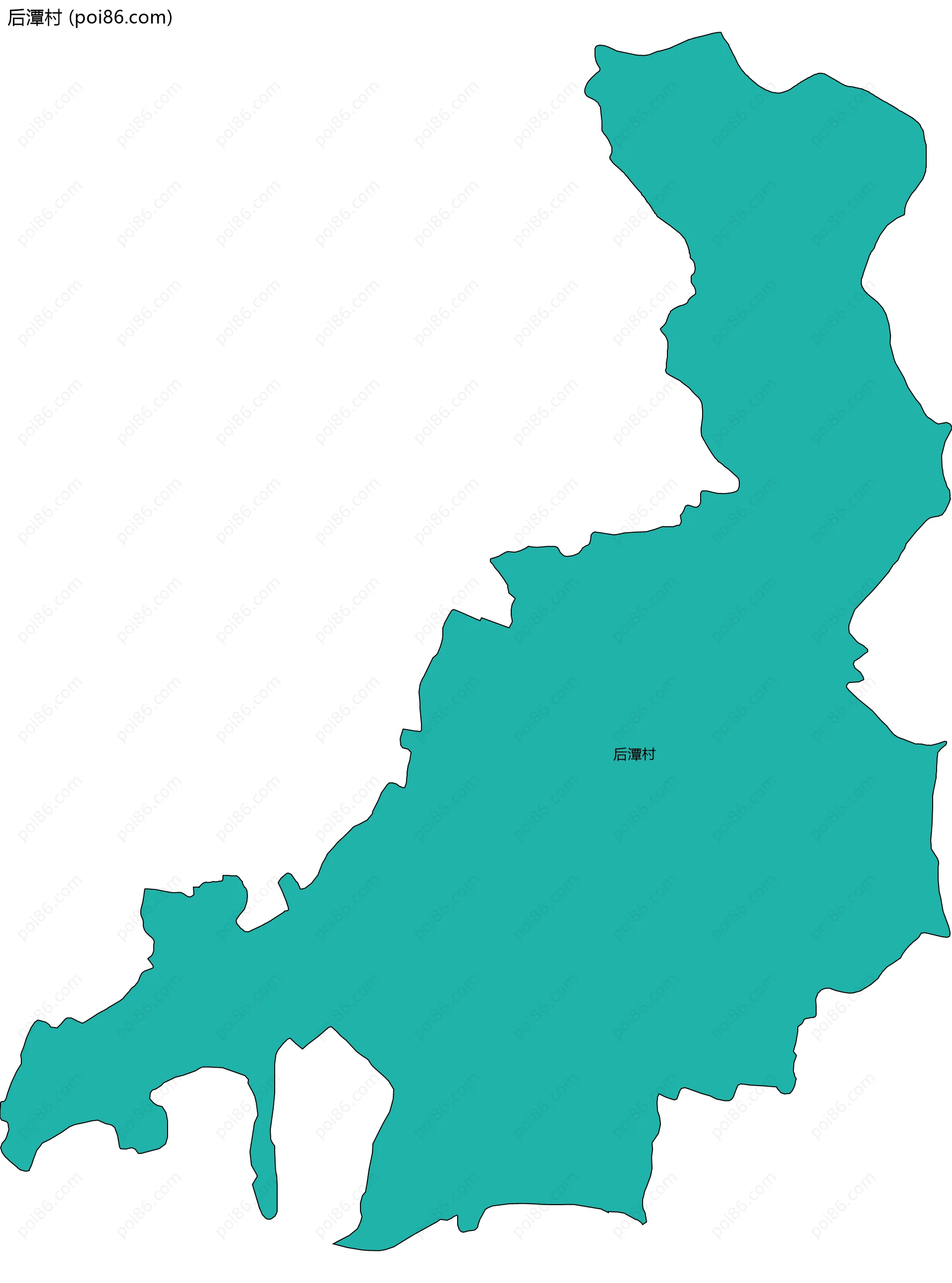 后潭村边界地图