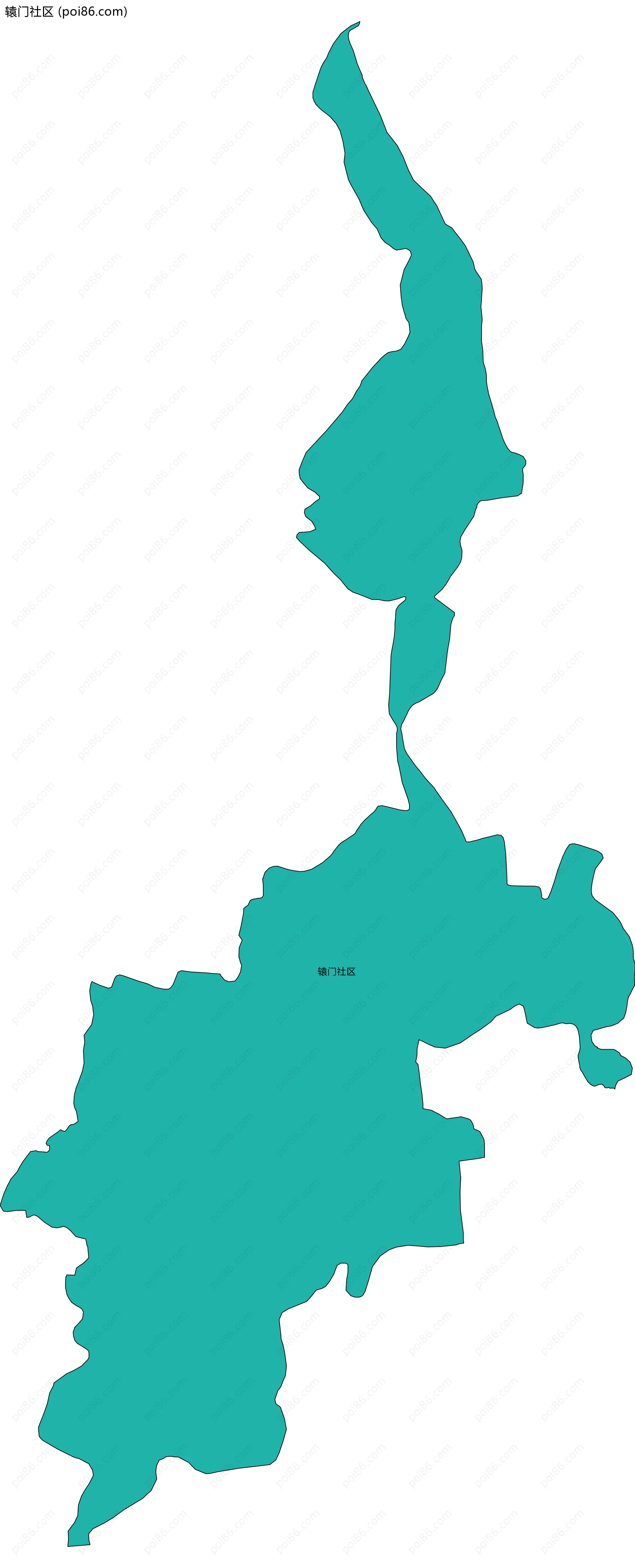 辕门社区边界地图