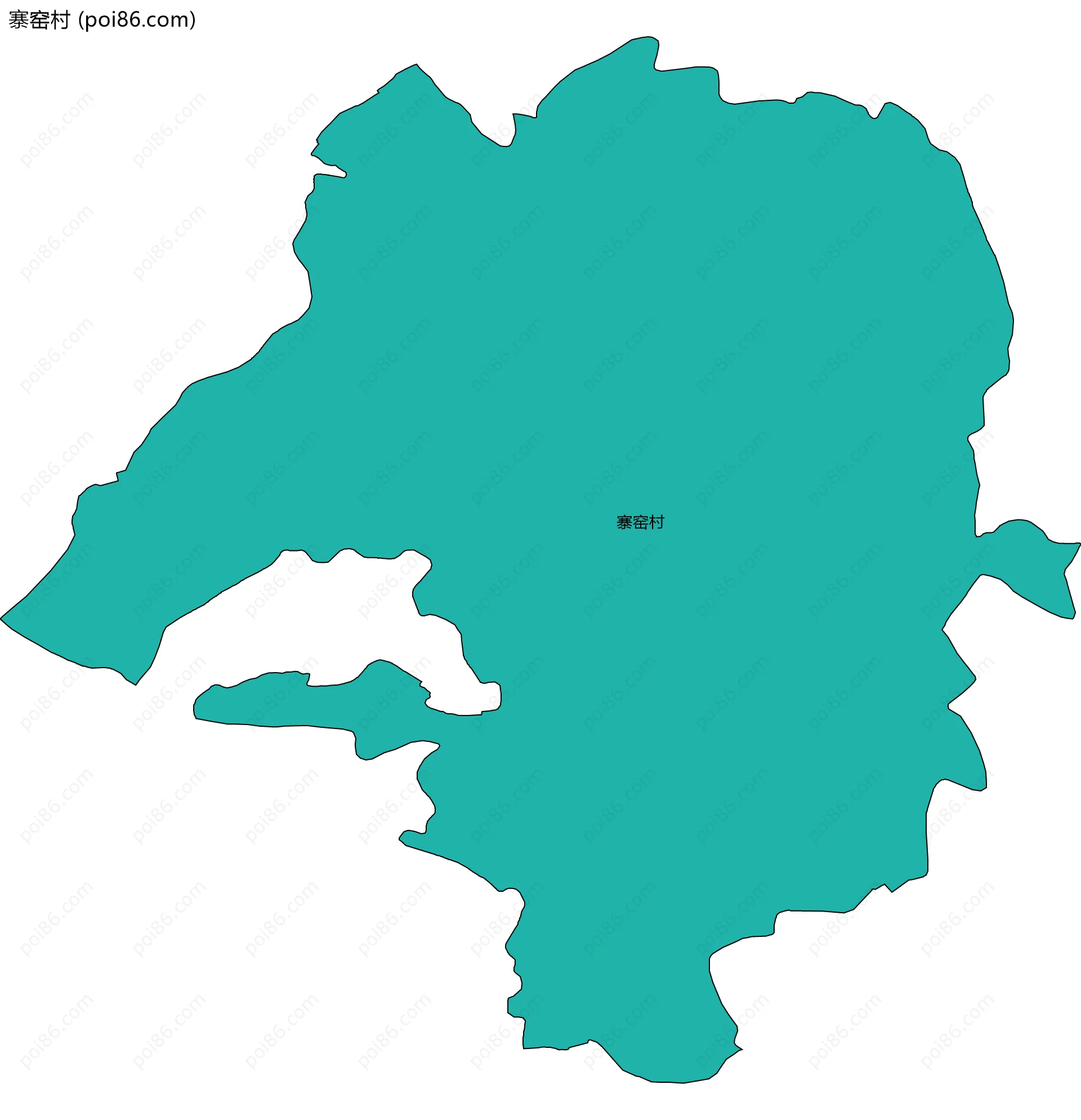 寨窑村边界地图