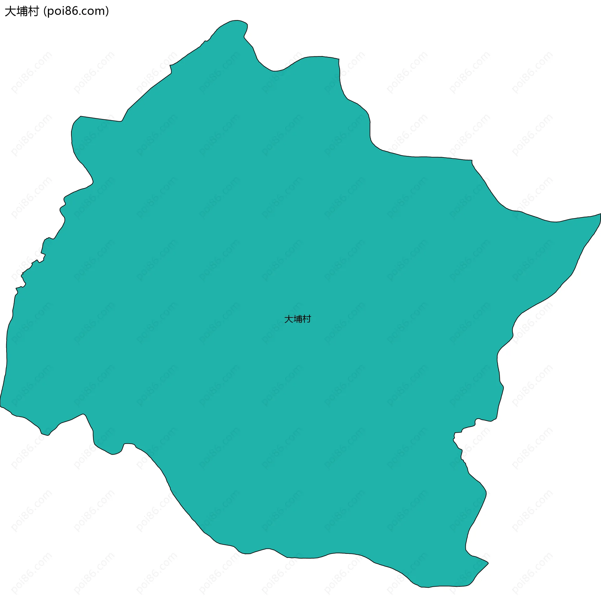 大埔村边界地图