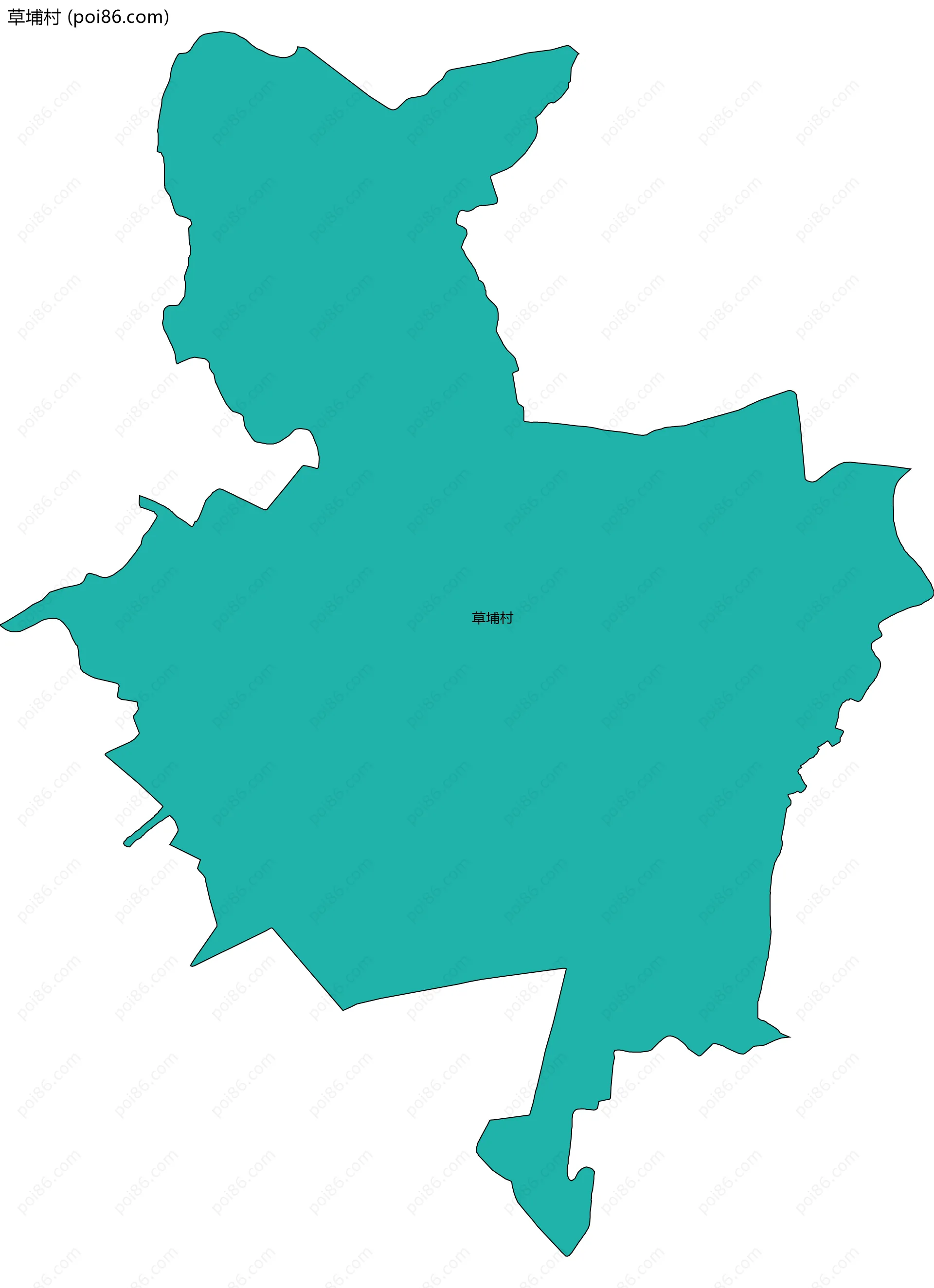 草埔村边界地图