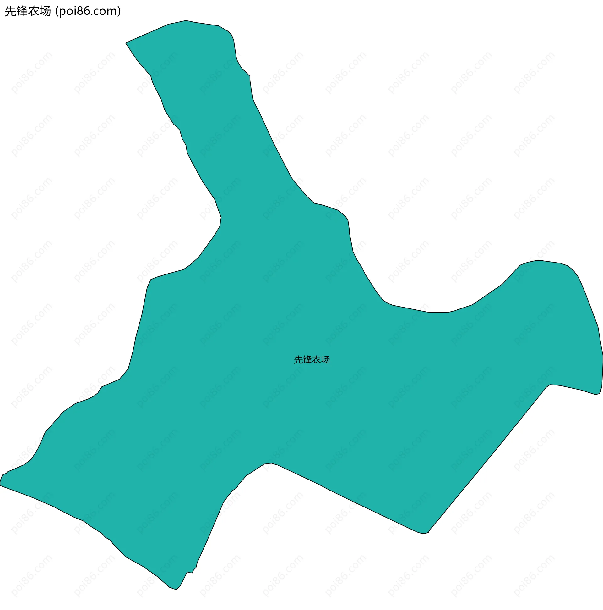 先锋农场边界地图