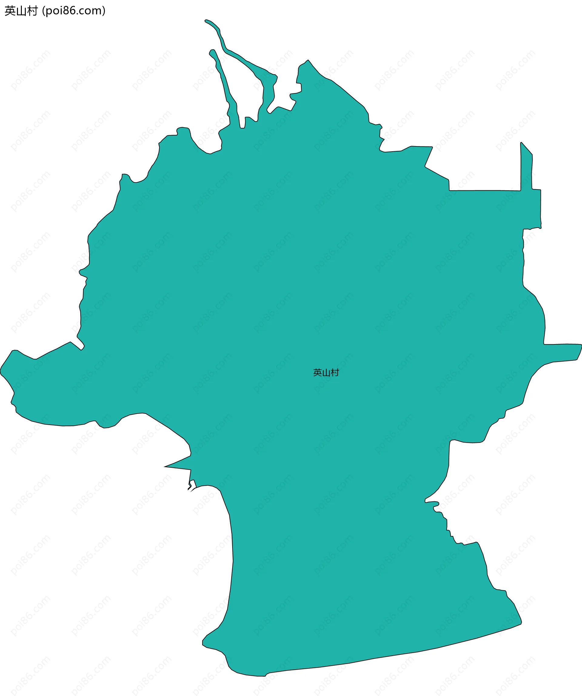 英山村边界地图