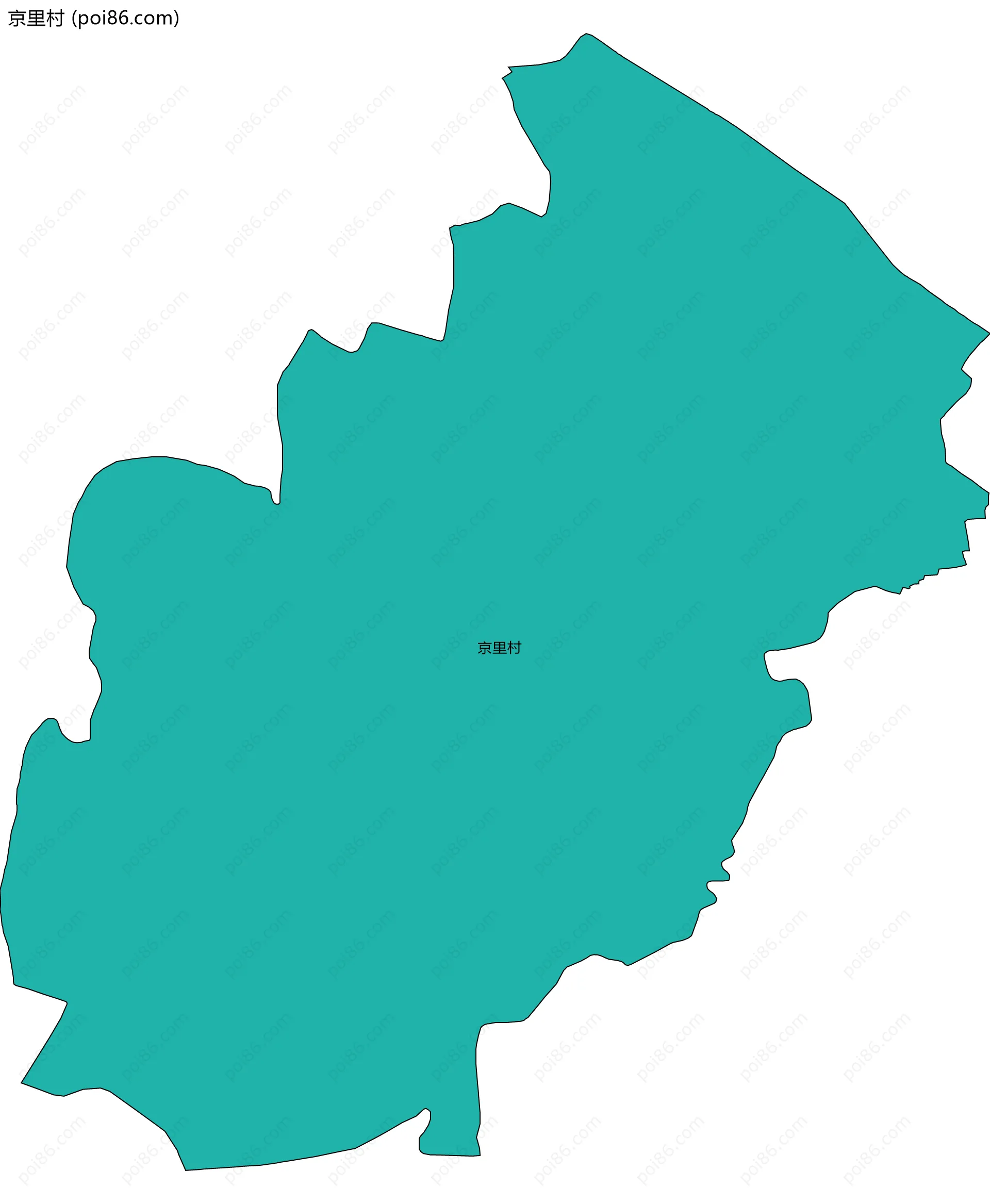 京里村边界地图