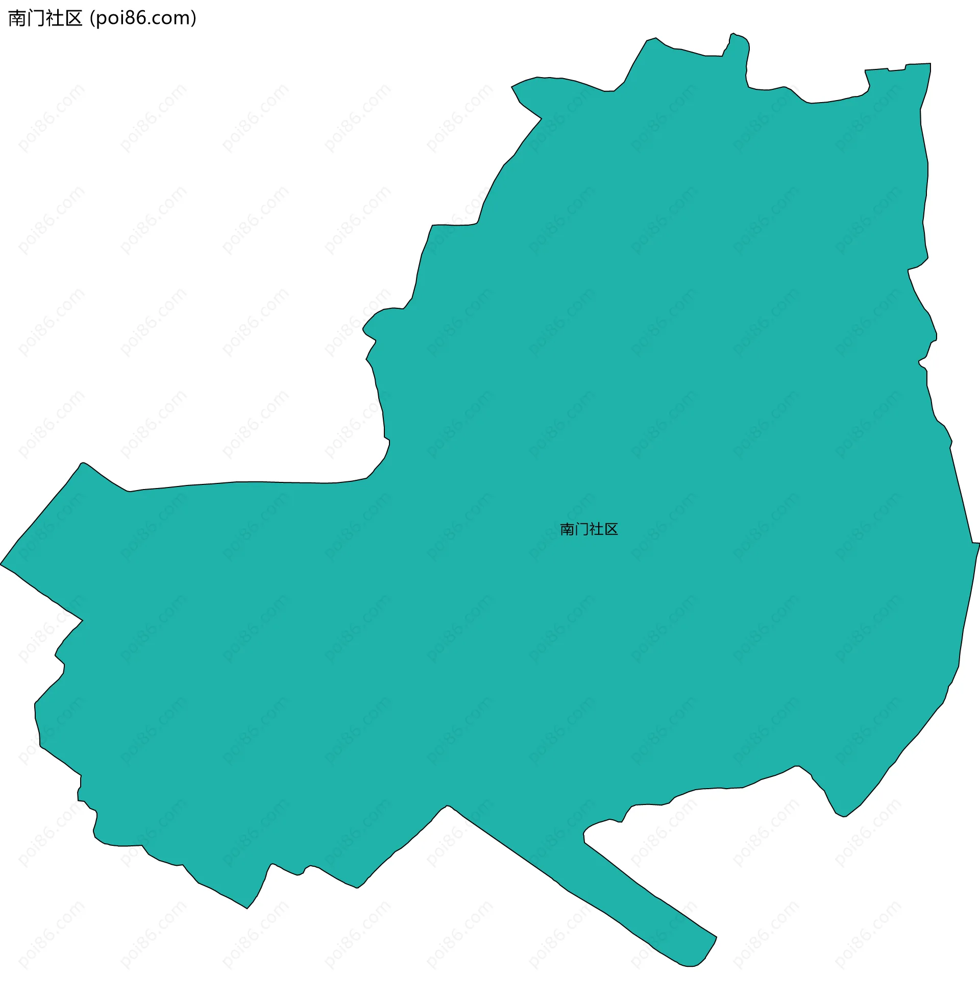 南门社区边界地图
