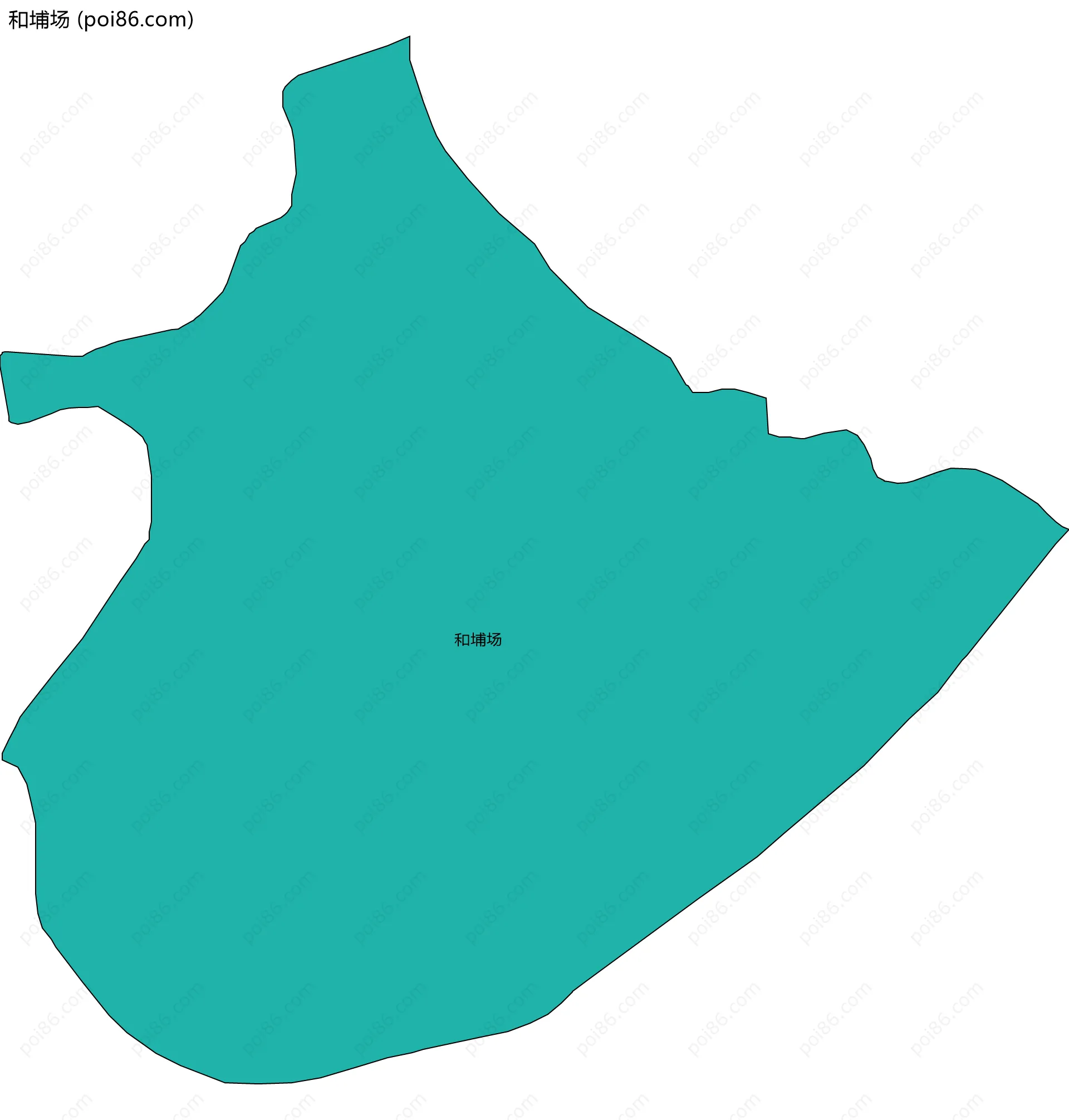 和埔场边界地图