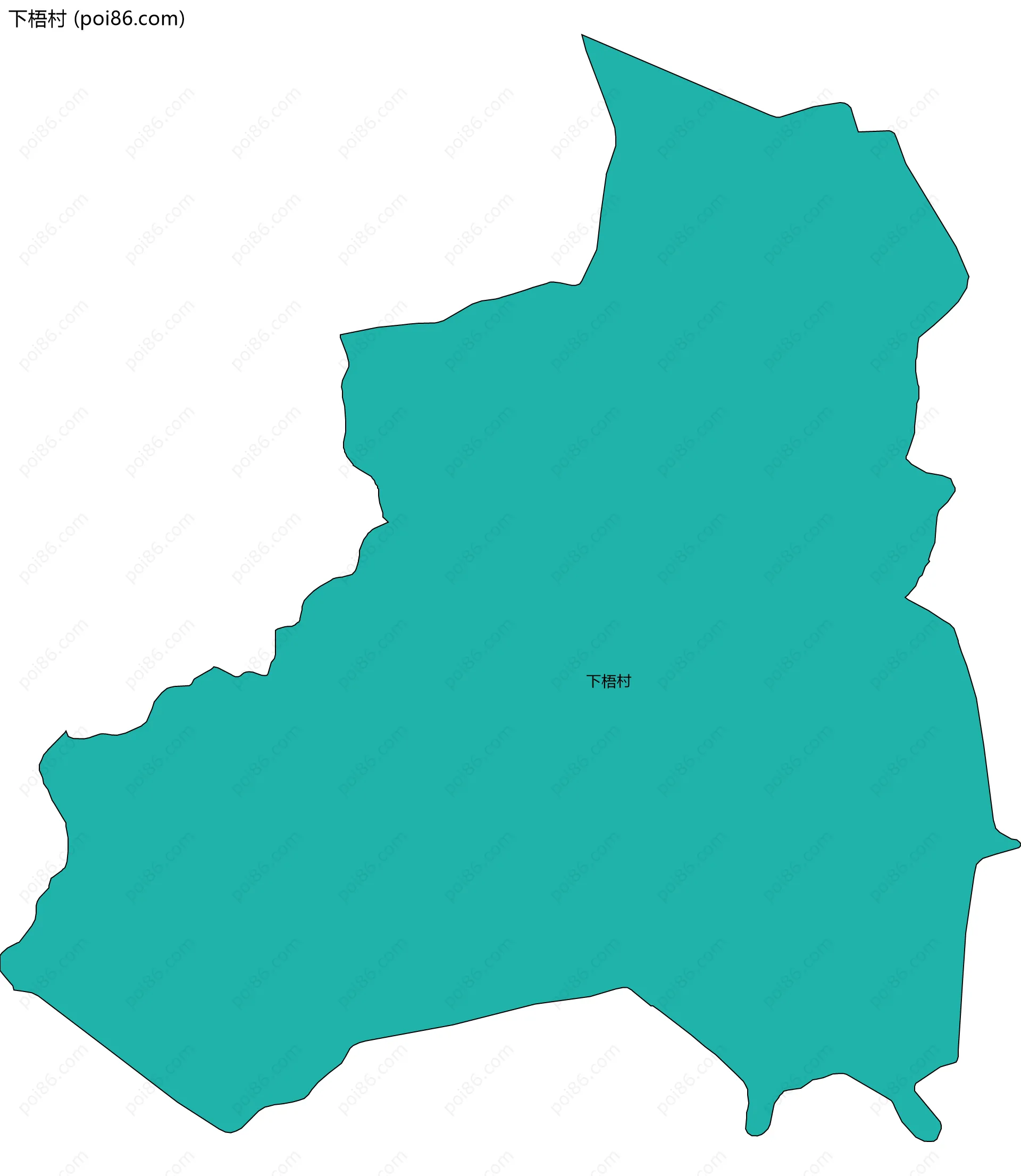 下梧村边界地图