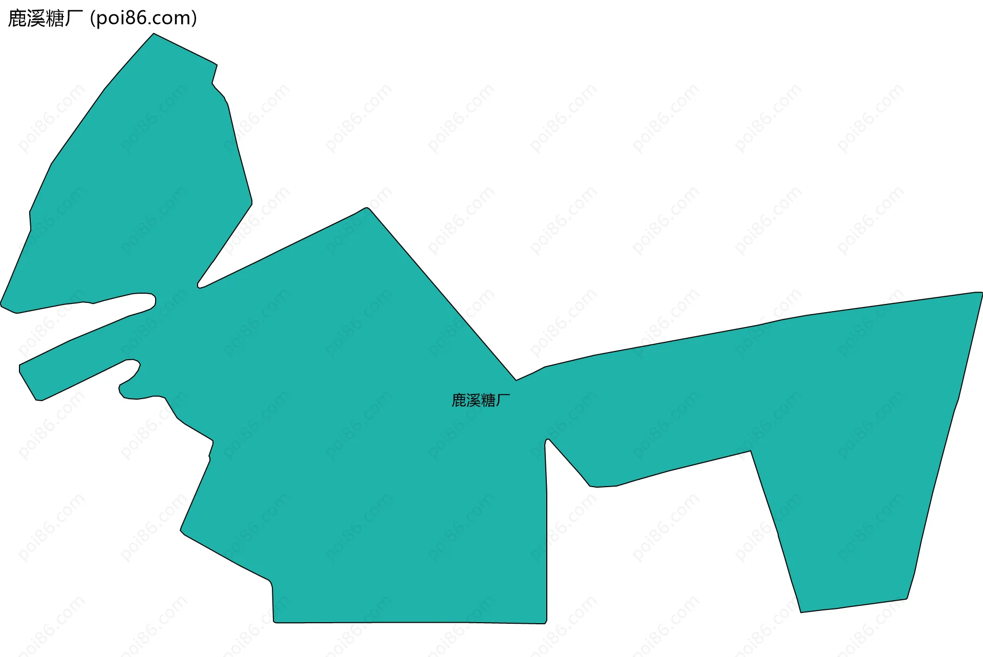 鹿溪糖厂边界地图