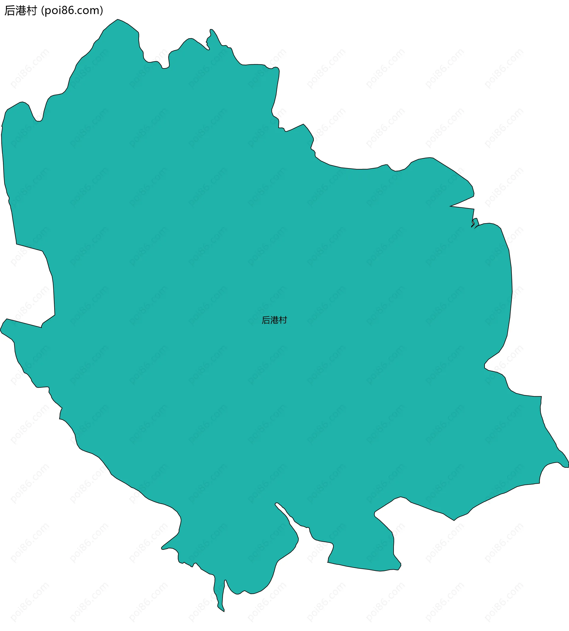 后港村边界地图
