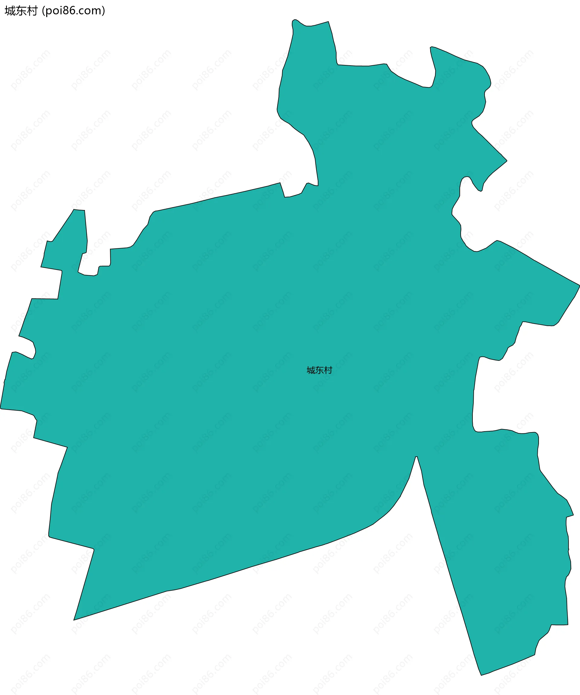 城东村边界地图