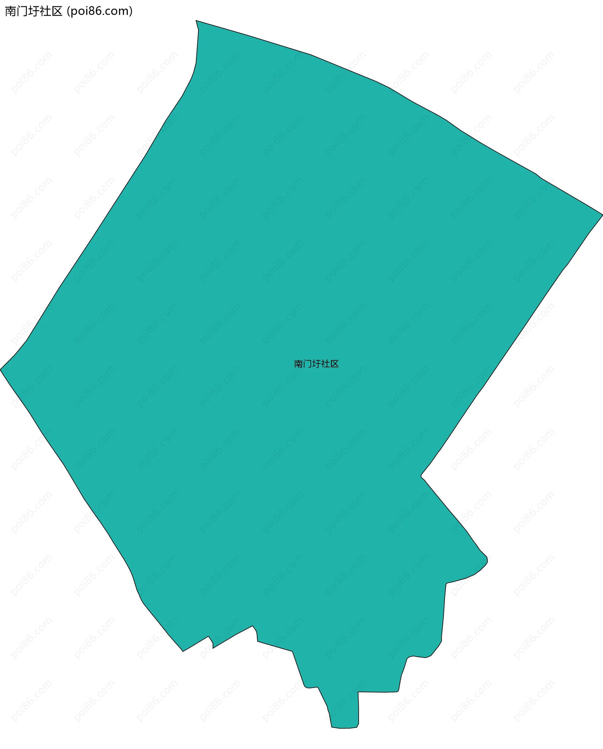 南门圩社区边界地图