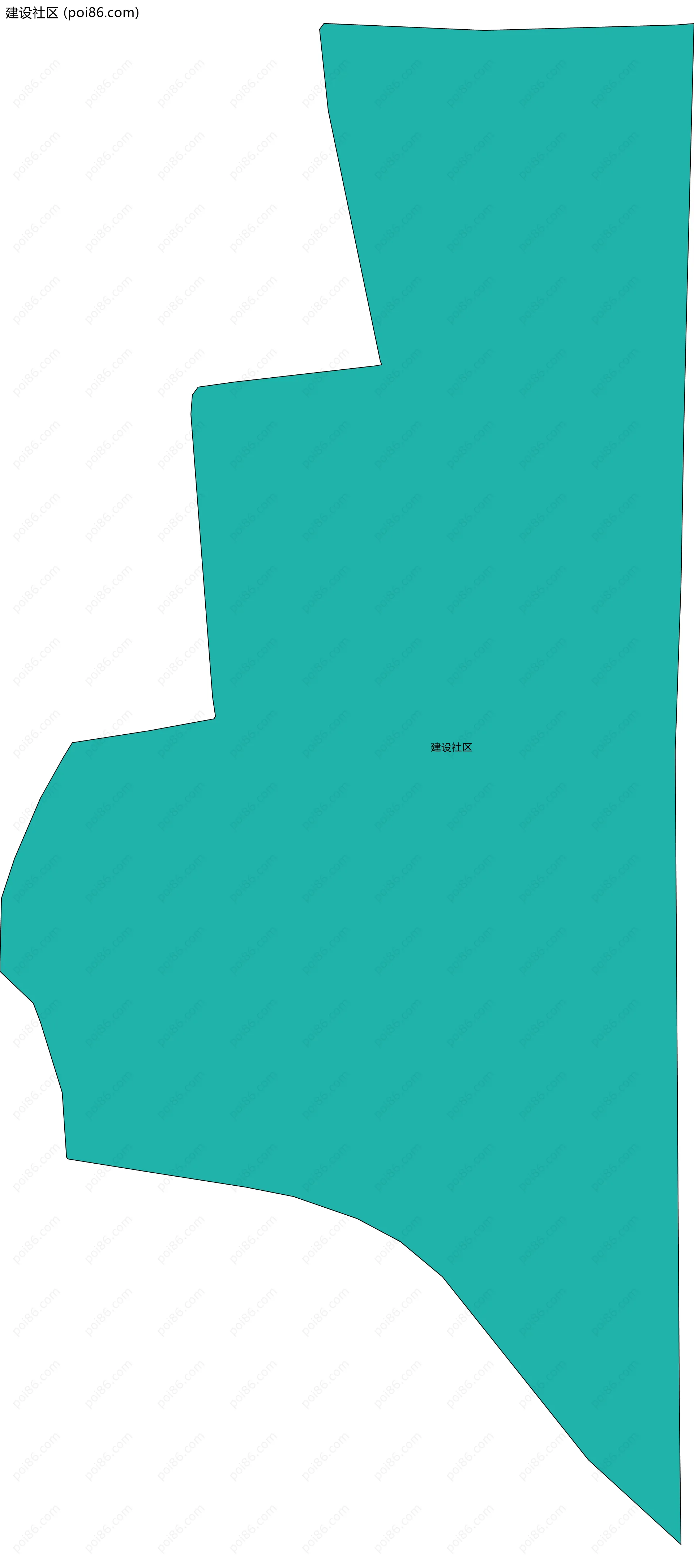 建设社区边界地图