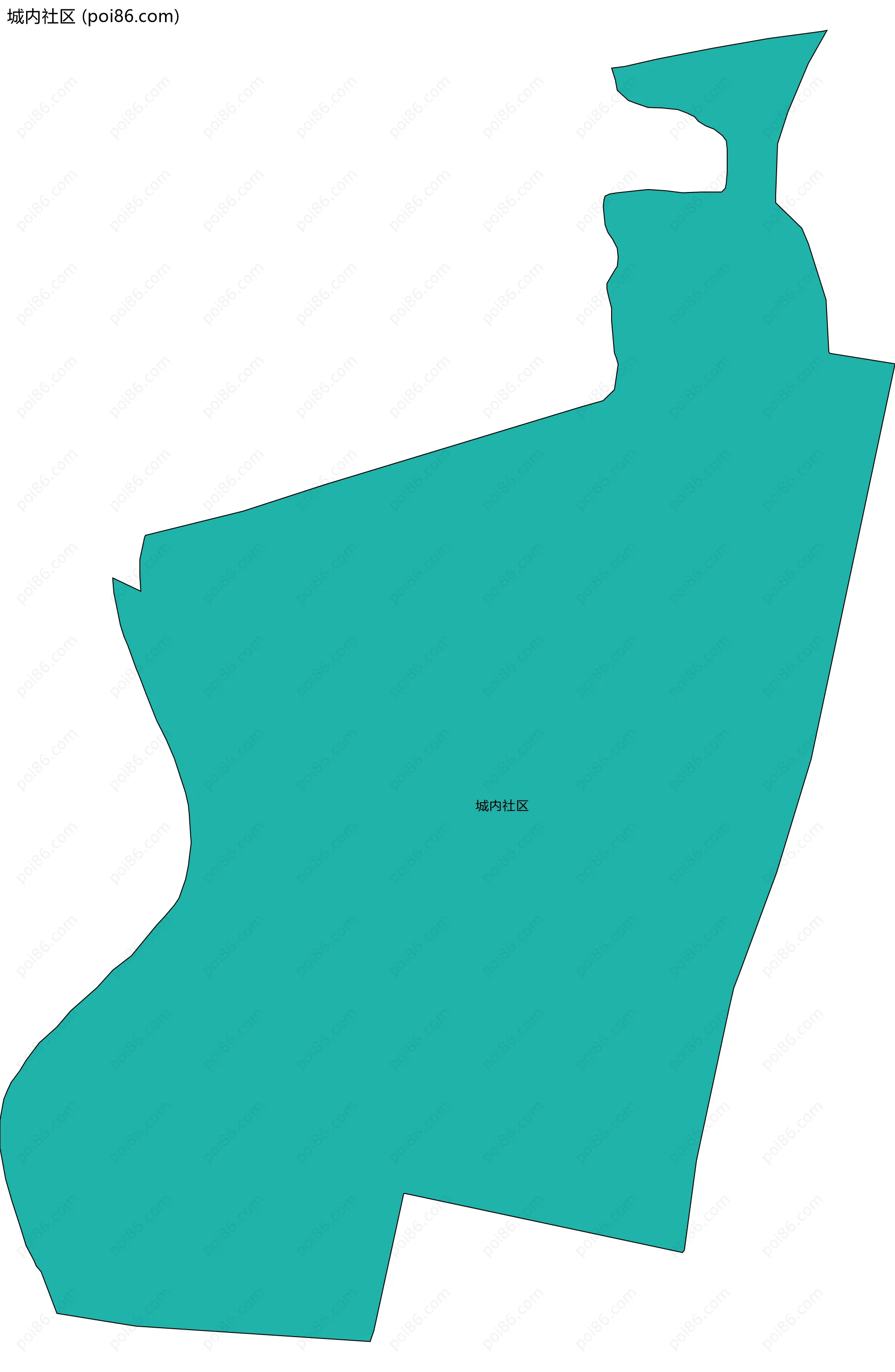 城内社区边界地图