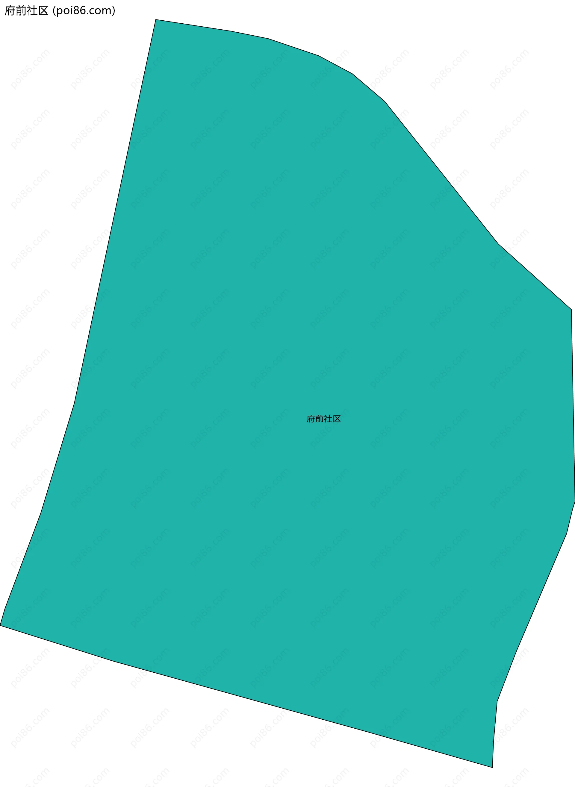 府前社区边界地图