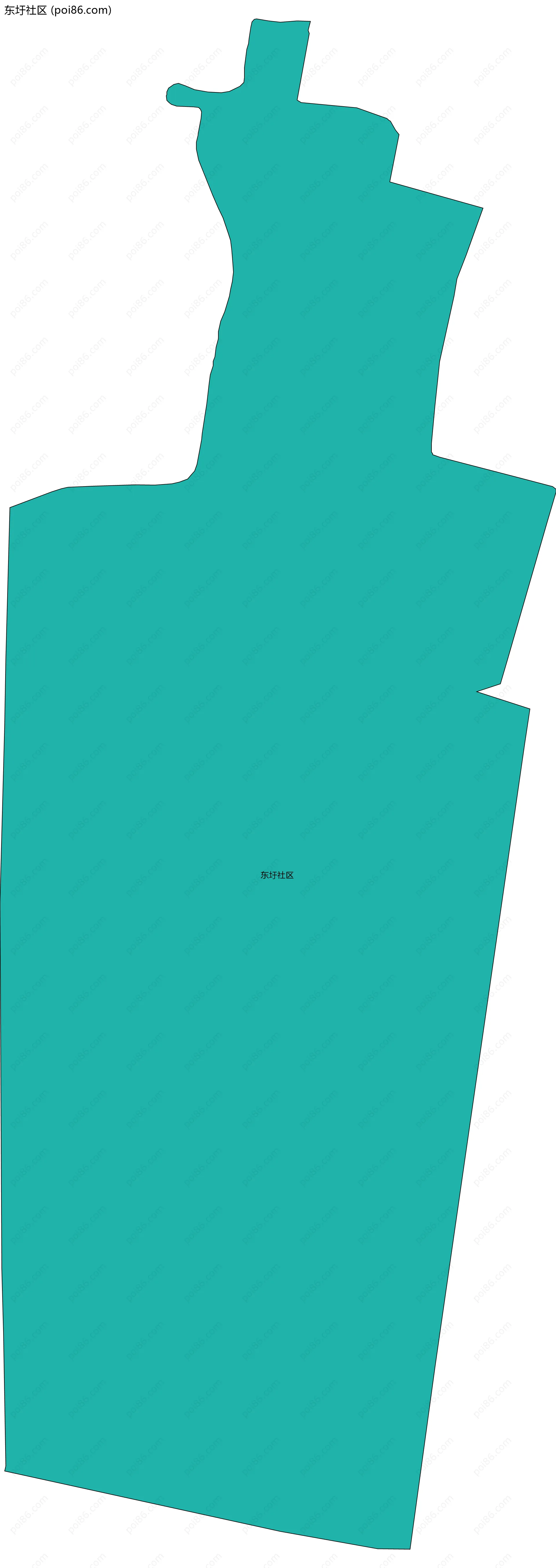 东圩社区边界地图