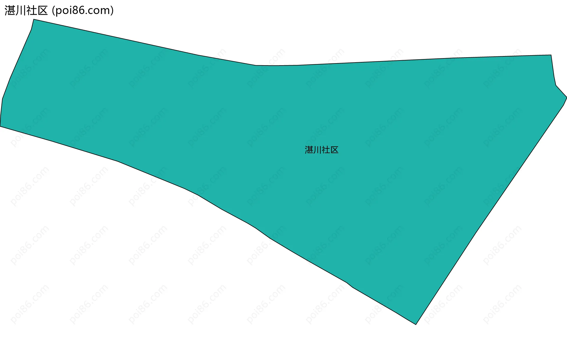 湛川社区边界地图