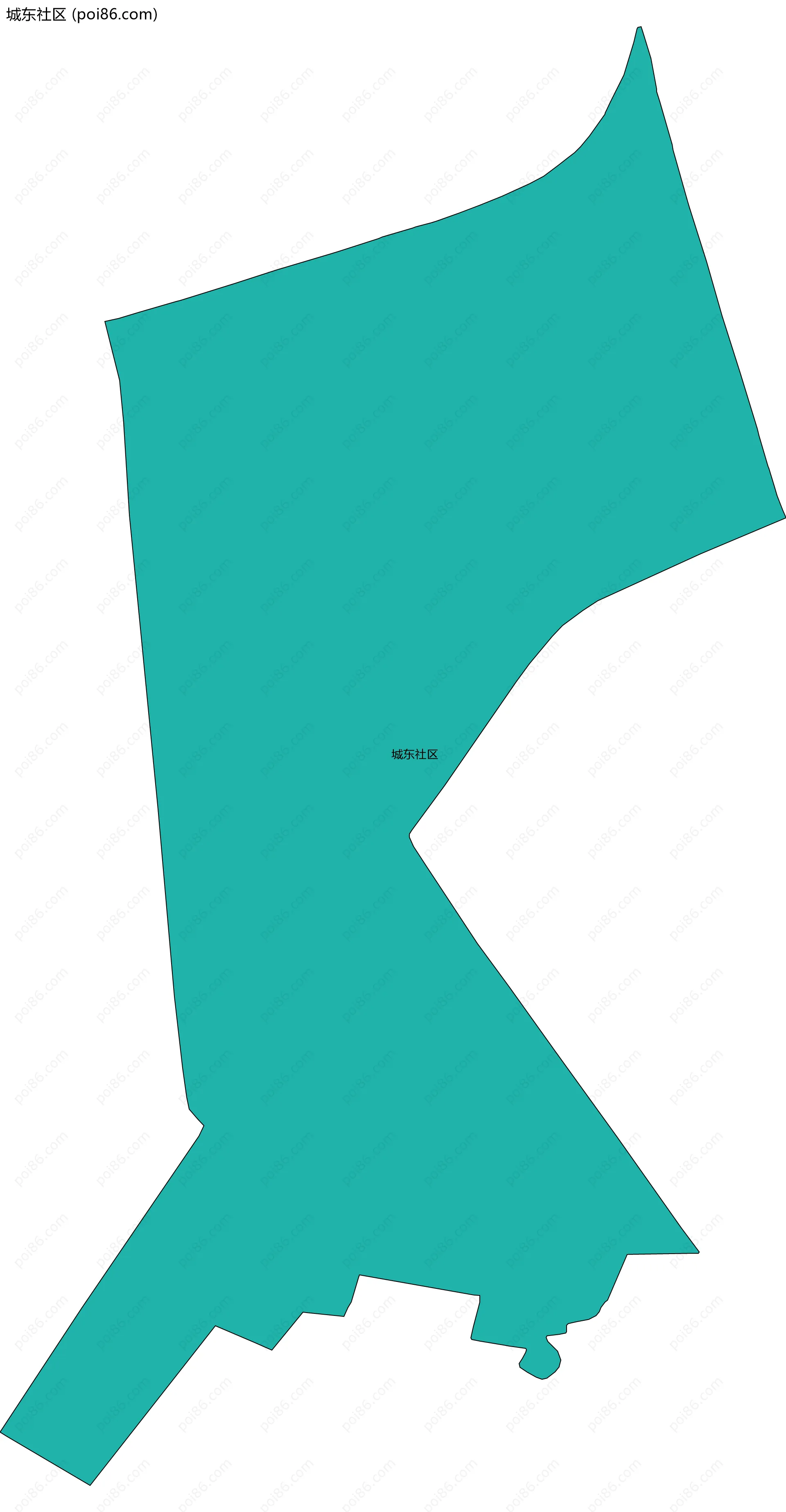 城东社区边界地图