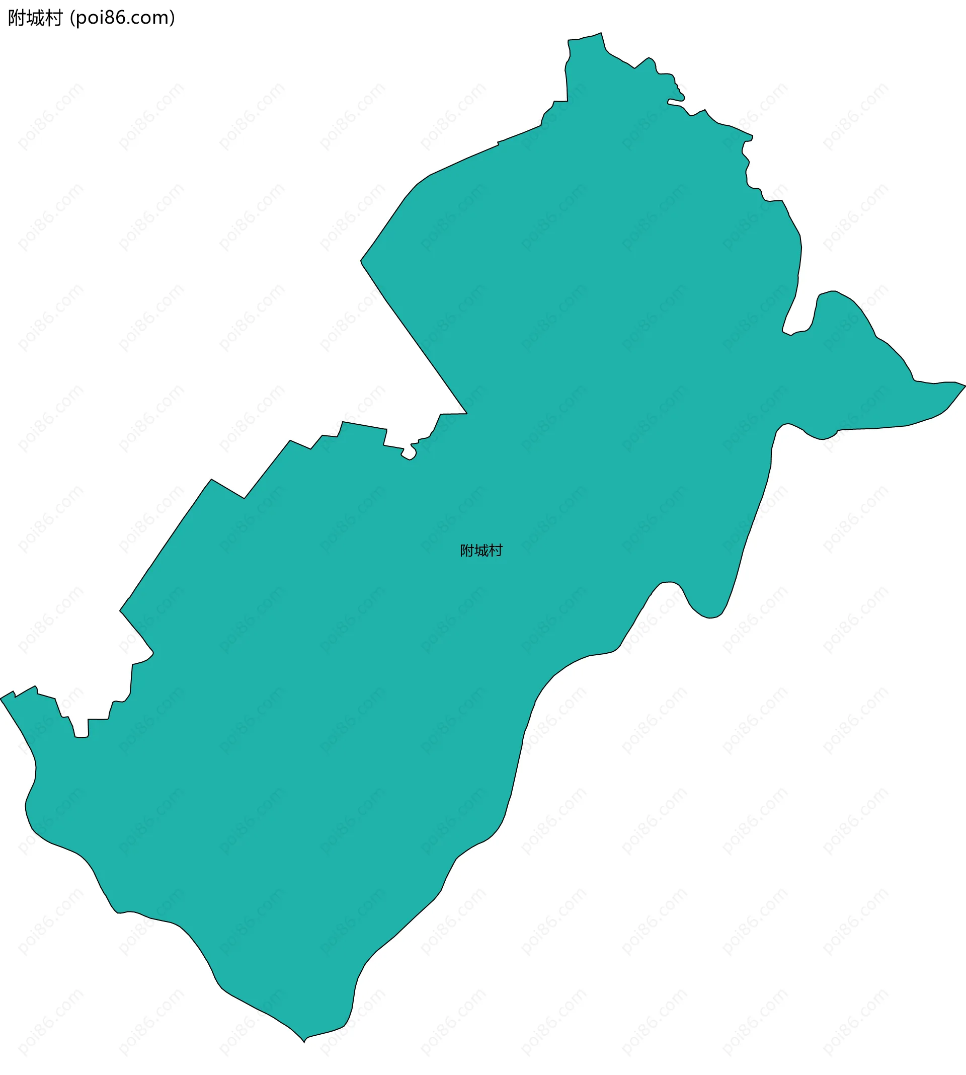 附城村边界地图