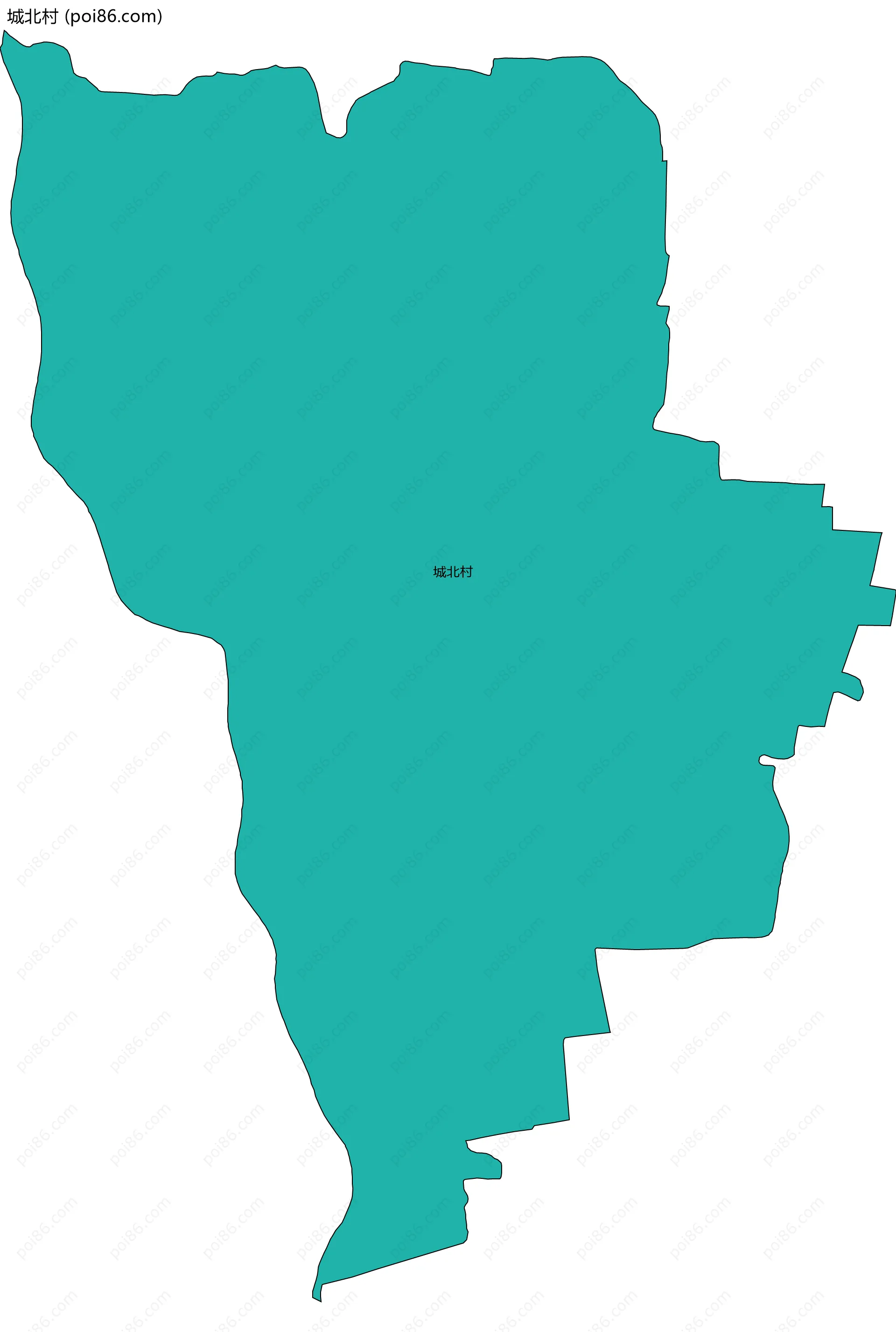 城北村边界地图